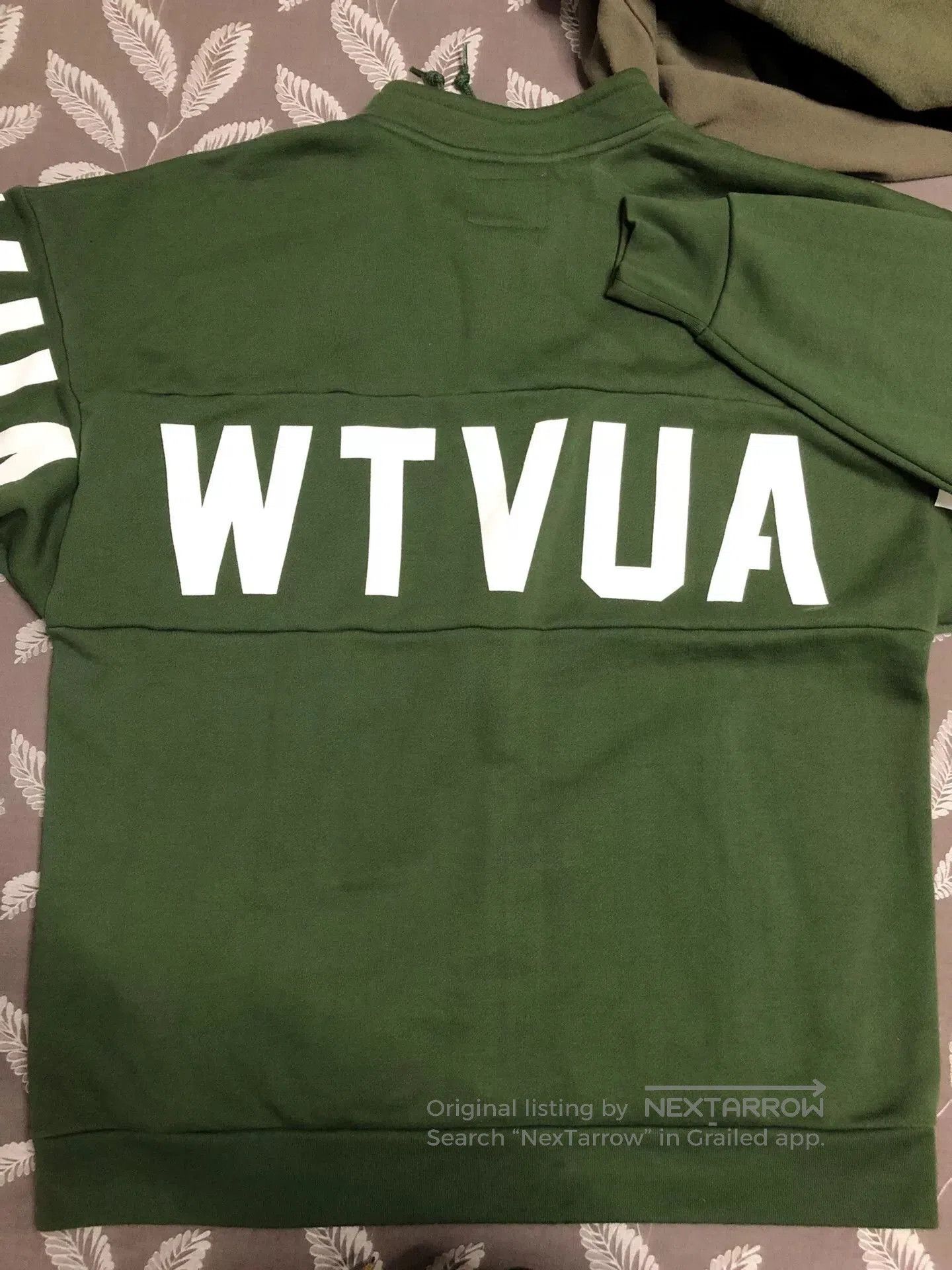 Wtaps wtaps green pullover sweatshirt with text. Size US XL / EU 56 / 4 - 3 Thumbnail