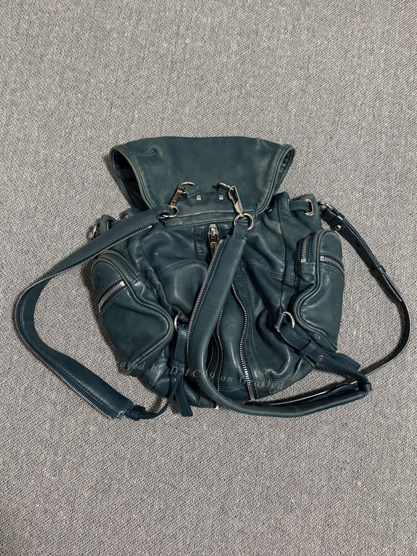 Alexander Wang Alexander Wang Lake Green Sheepskin Backpack Size ONE SIZE - 1 Thumbnail
