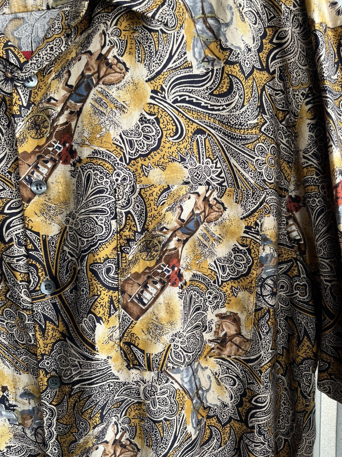 Tornado Mart retro style donma uomo shirt /versace/dior/cdg/prada/ Size US M / EU 48-50 / 2 - 17 Thumbnail