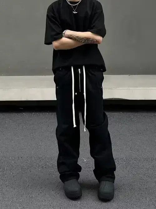 High Sport flare pleated zipper bsggy pants Size US 28 / EU 44 - 3 Thumbnail