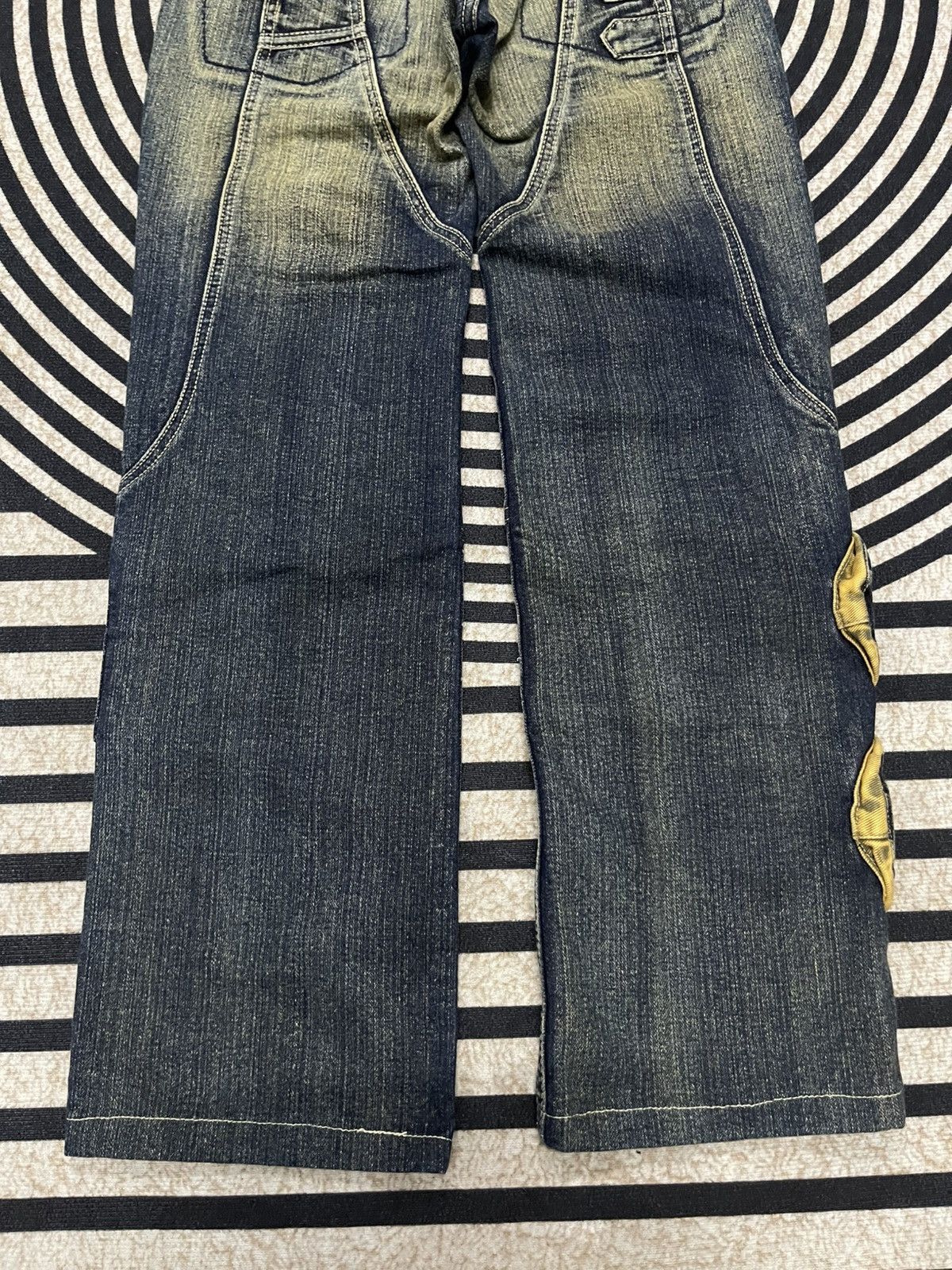 If Six Was Nine 2000s JEANS DE ART WASHABLE MULTIPOCKET JEANS RARE Size US 29 - 13 Thumbnail