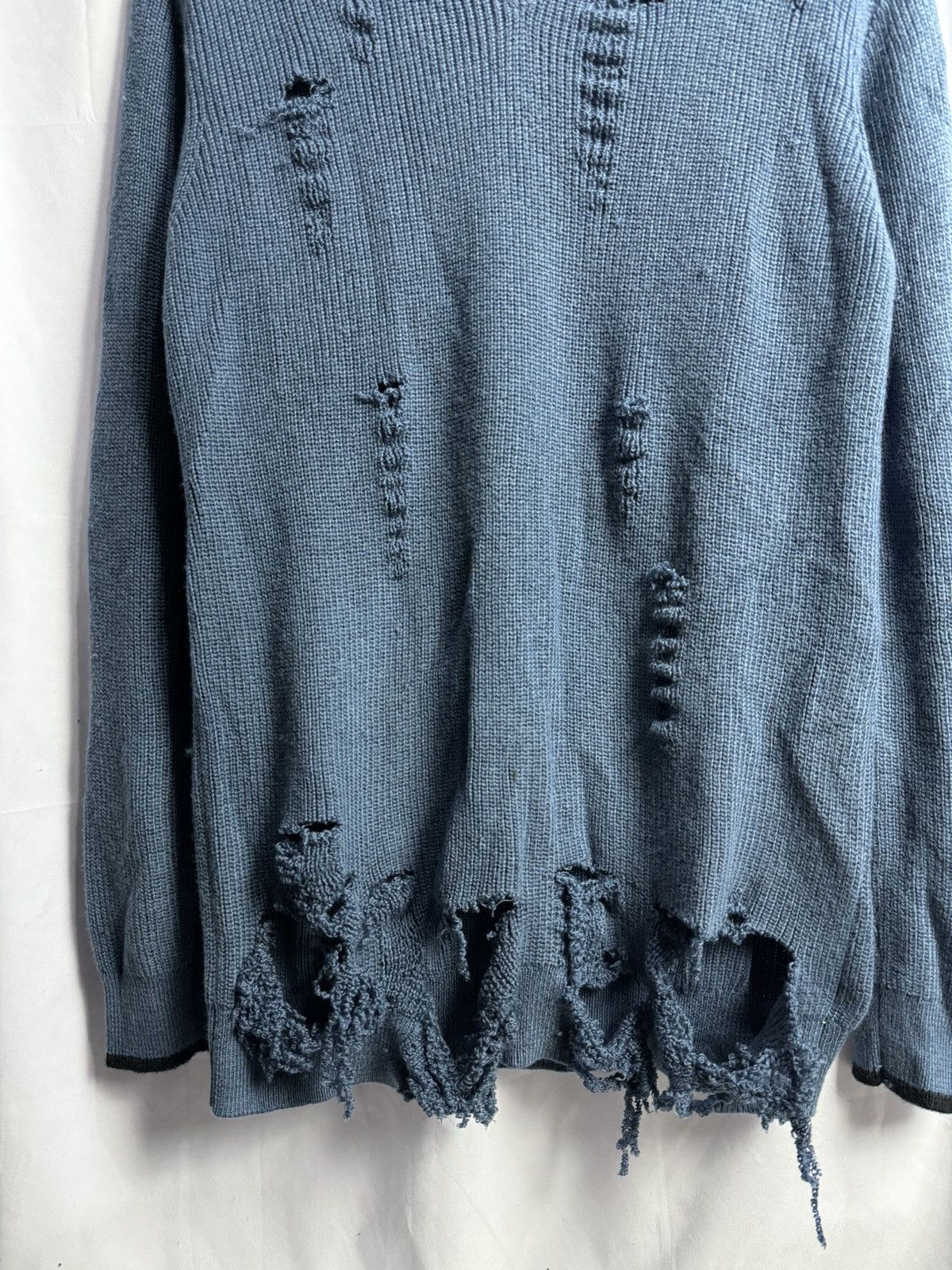 Beauty Beast × Japanese Brand Margaret Howell MHL Distressed Knit Size US M / EU 48-50 / 2 - 3 Thumbnail