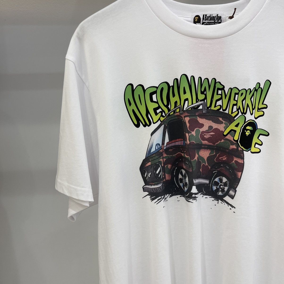 Bape Bape A Bathing Ape Car Graphic Tee White Size US L / EU 52-54 / 3 - 2 Thumbnail
