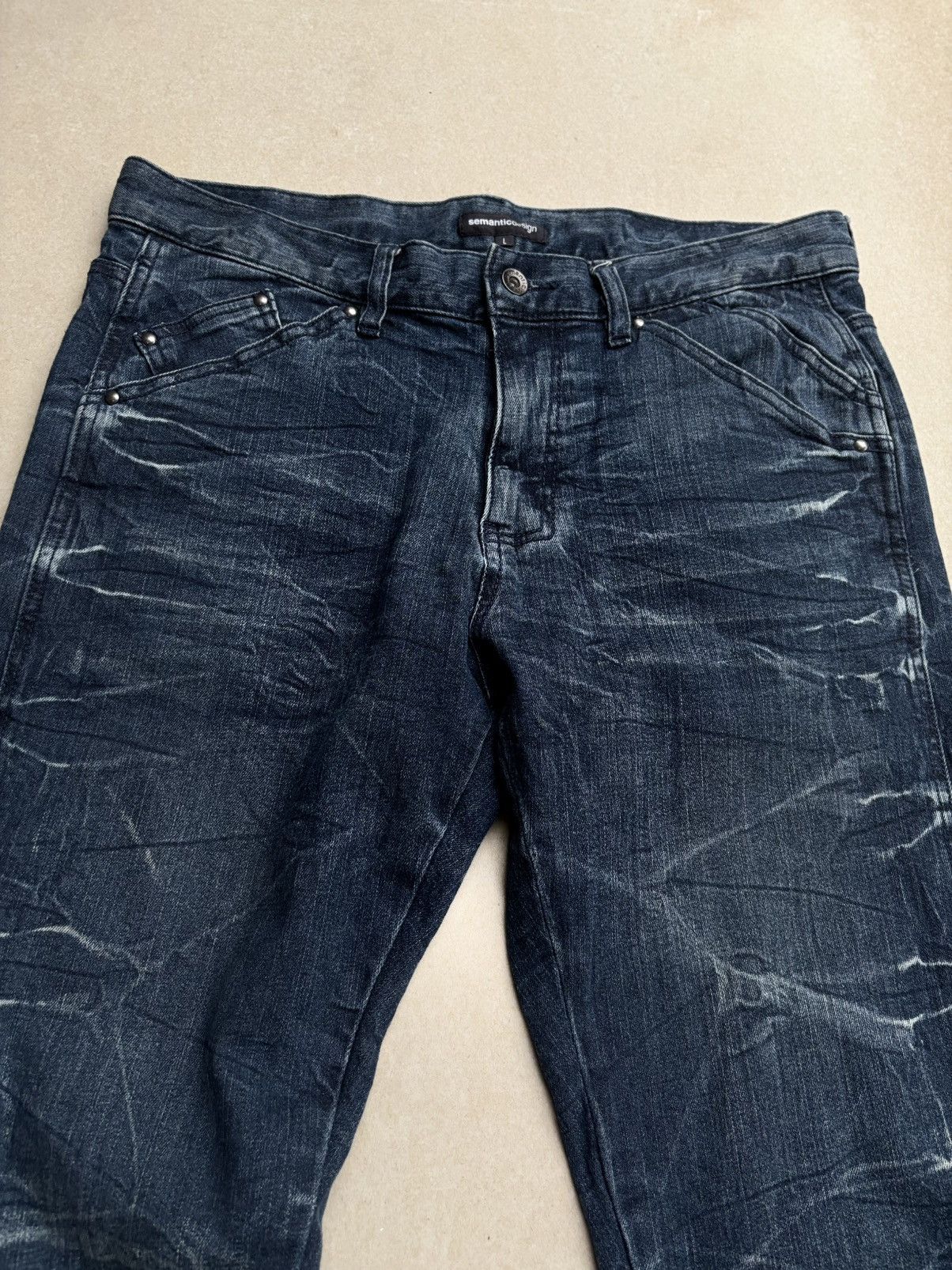 semanticdesign SEMANTIC DESIGN lace-up jeans Size US 31 - 4 Thumbnail