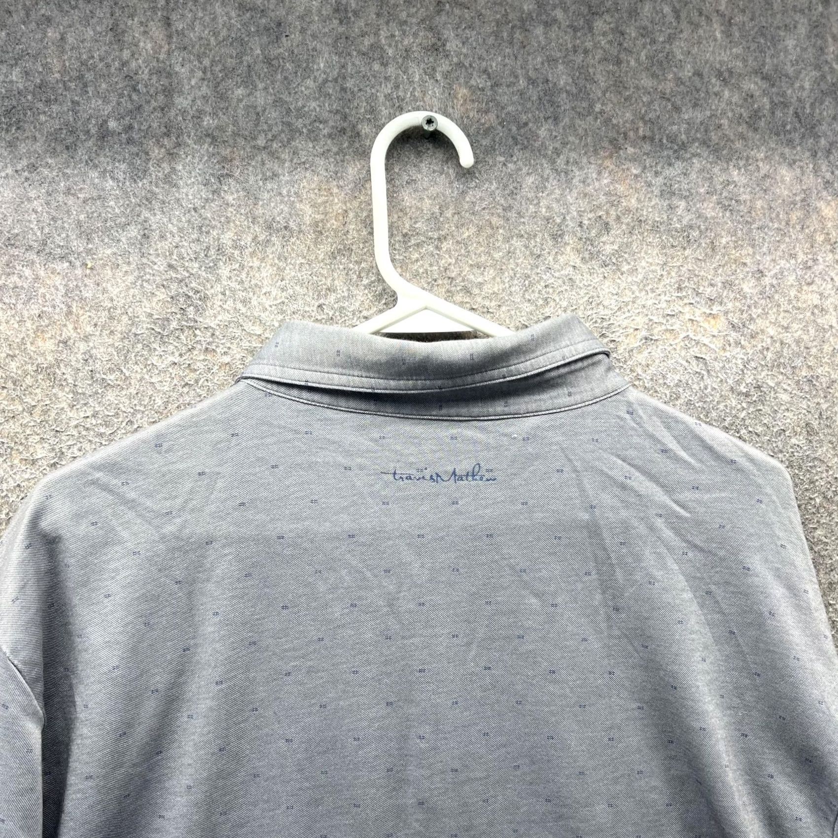 TravisMathew Travis Mathew Polo Shirt Mens 2XL Gray Micro Dot Golf Performance Casual Polo Shirt Mens 2XL Gray Micro Dot Golf Casual Size US XXL / EU 58 / 5 - 3 Thumbnail