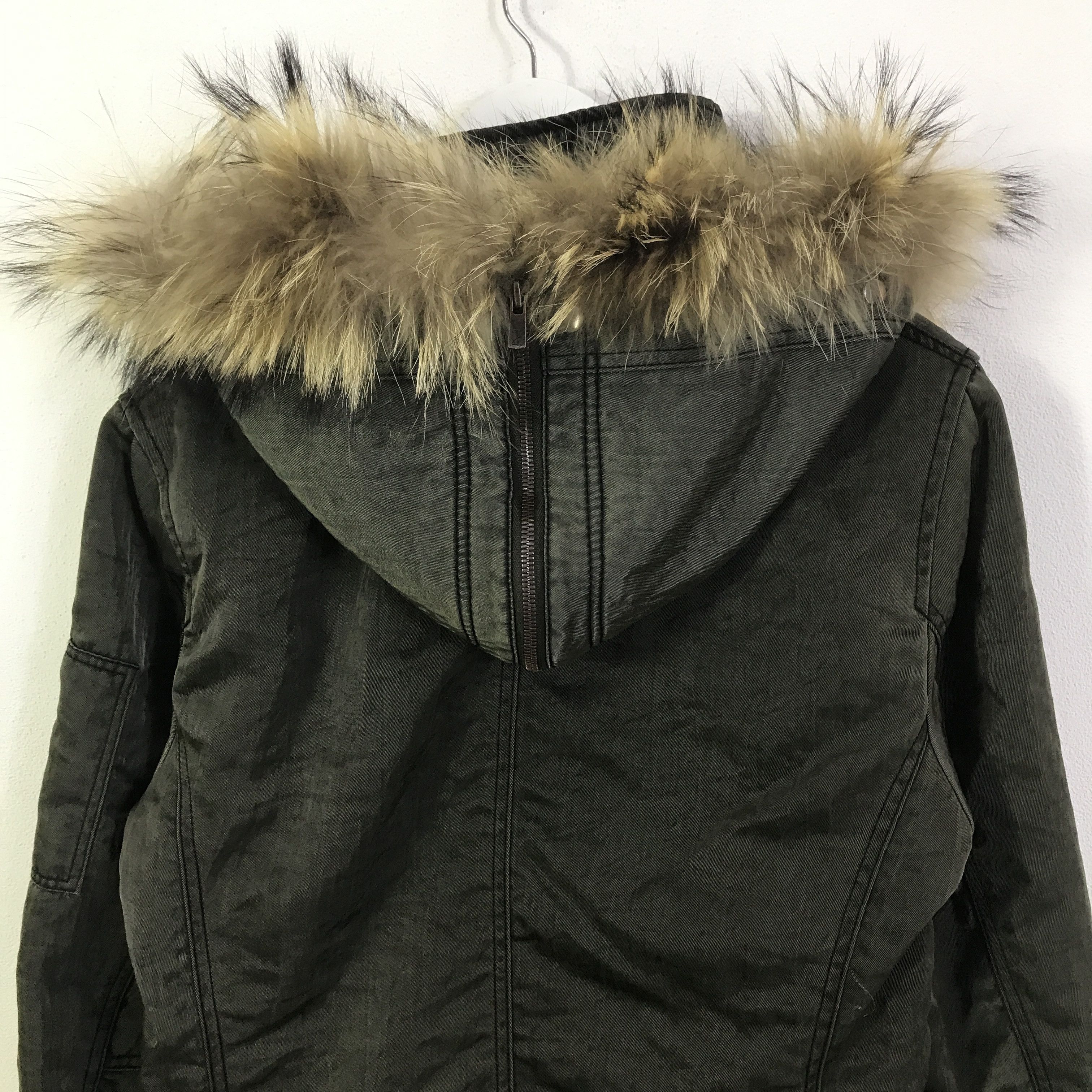 ABAHOUSE y2k Abahouse Fur Hoodie Bomber Jacket K124B14 Size US M / EU 48-50 / 2 - 4 Thumbnail