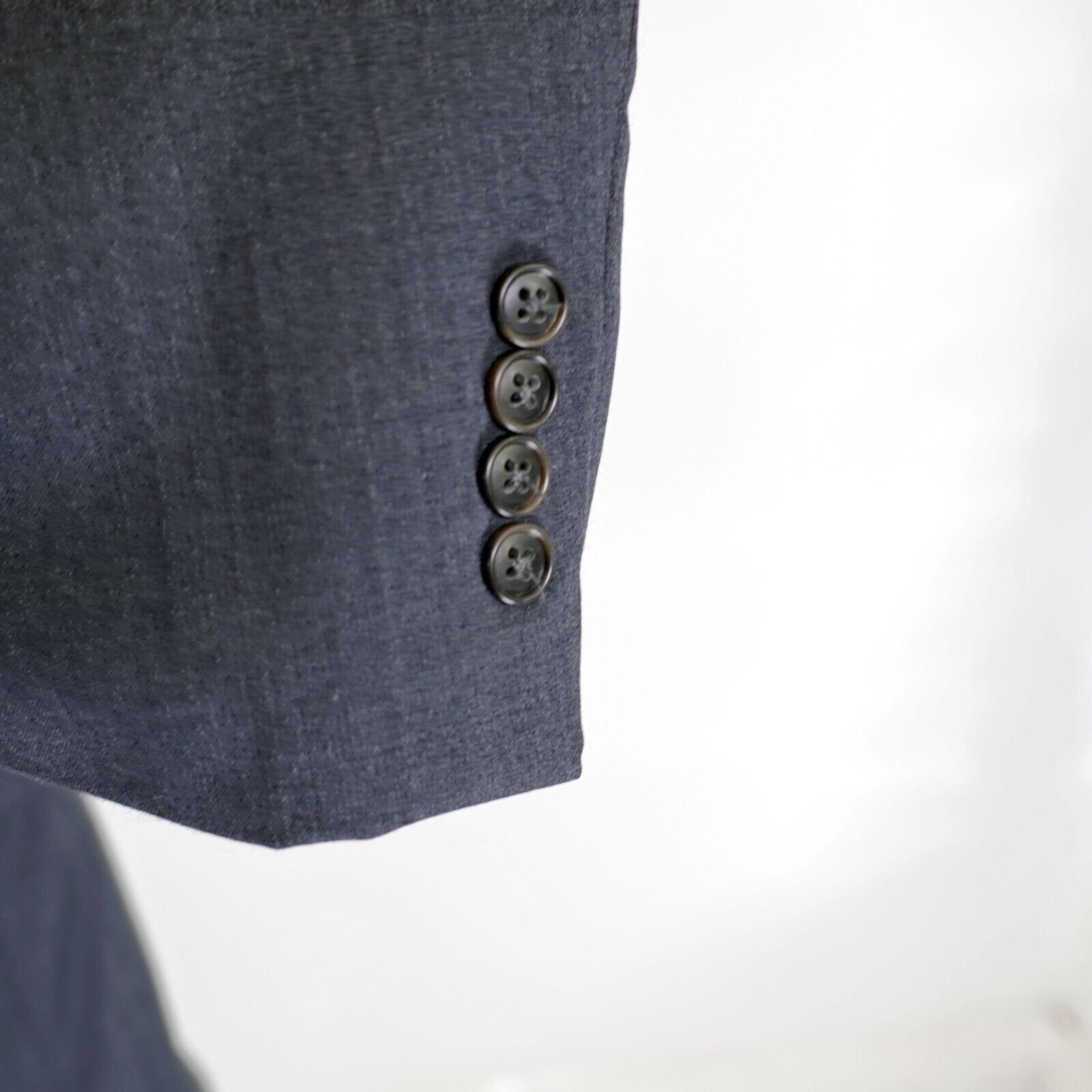 Jos. A. Bank Jos A Bank 46R Gray Wool Tailored Fit Suit Jacket 2 Button Size 46R - 3 Thumbnail