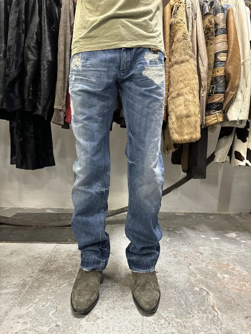パンツ 00s dolce & gabbana grunge destroy denim Archival Clothing × Dolce & Gabbana × Vintage 2000s Dolce
