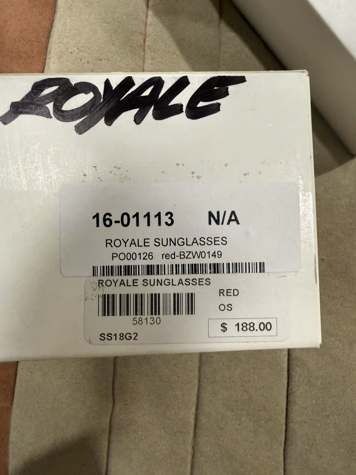 Supreme Supreme Royale Glasses Red SS18 Size ONE SIZE - 4 Thumbnail