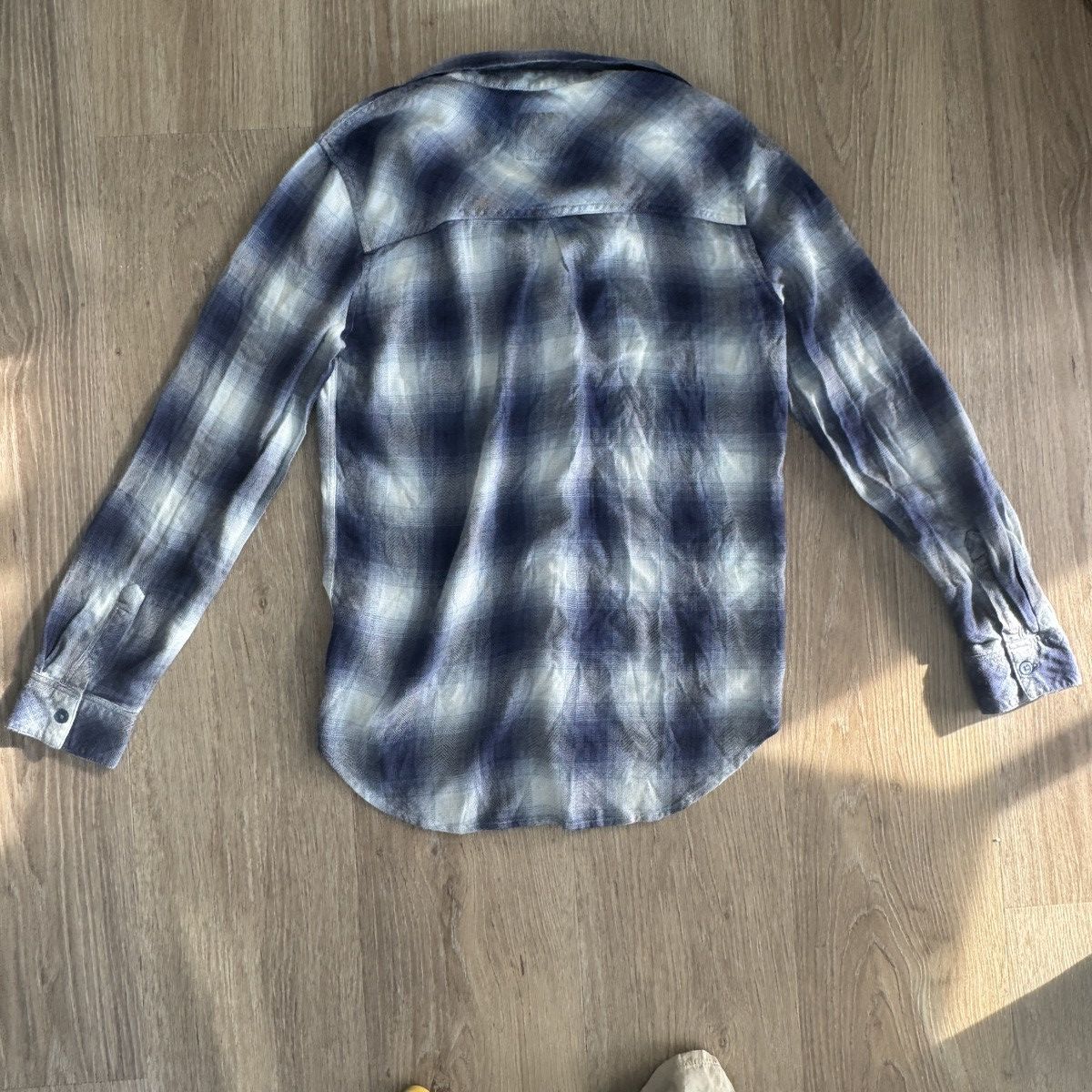 Rails NWT Hunter Pacific Ivory Blue Plaid Button Down Shirt Size S / US 4 / IT 40 - 11 Thumbnail