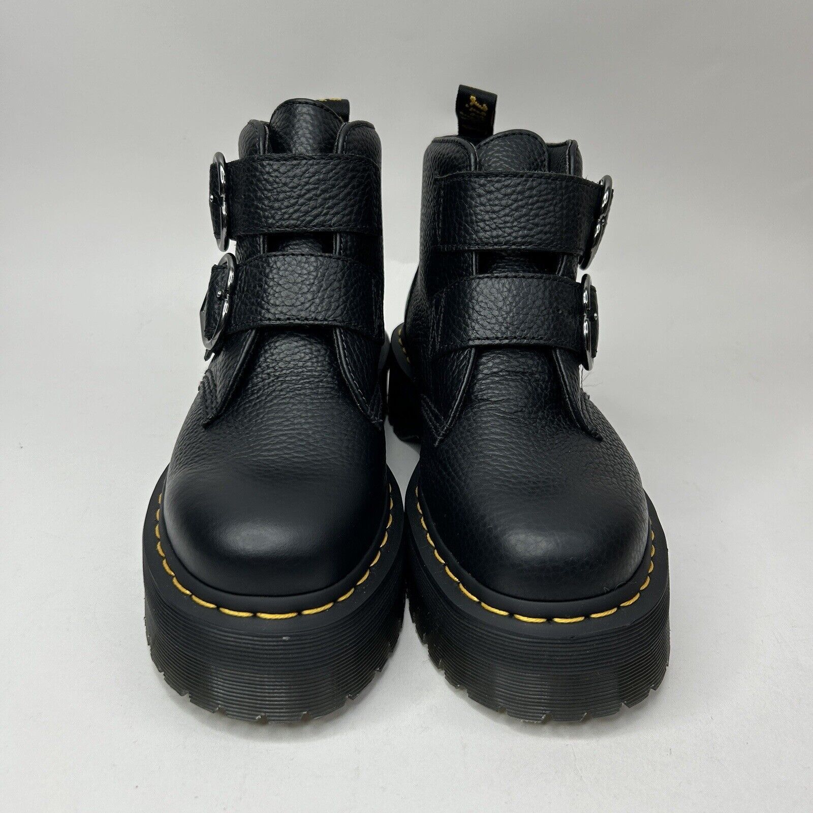 Dr. Martens Dr. Doc Martens Devon Heart Platform Boots “Black” 2023 Size US 8.5 / IT 38.5 - 2 Thumbnail