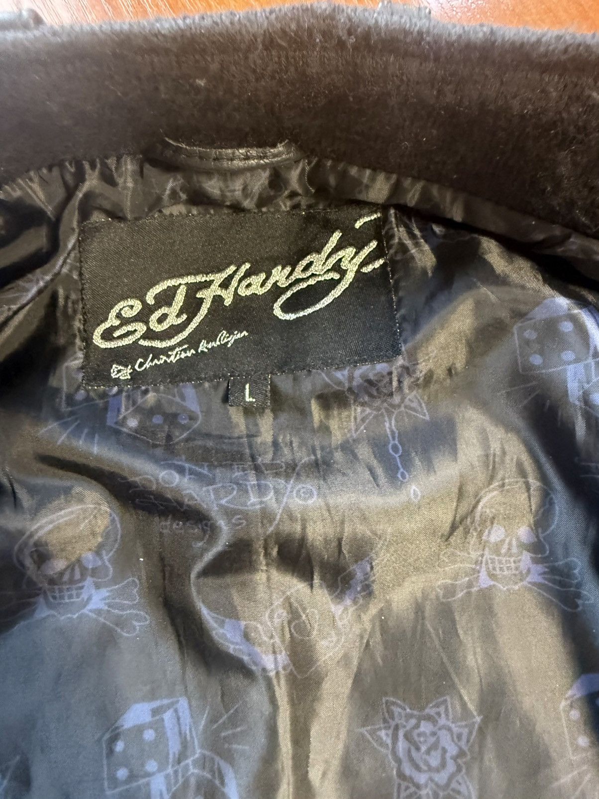 Ed Hardy Ed hardy vintage leather jacket Size US L / EU 52-54 / 3 - 13 Thumbnail