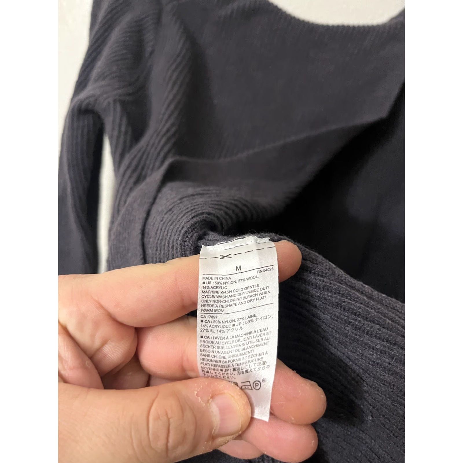 Banana Republic Banana Republic Womens Crisscross Tie Back Sweater Long Sleeve Knit Gray Medium Size M / US 6-8 / IT 42-44 - 4 Thumbnail