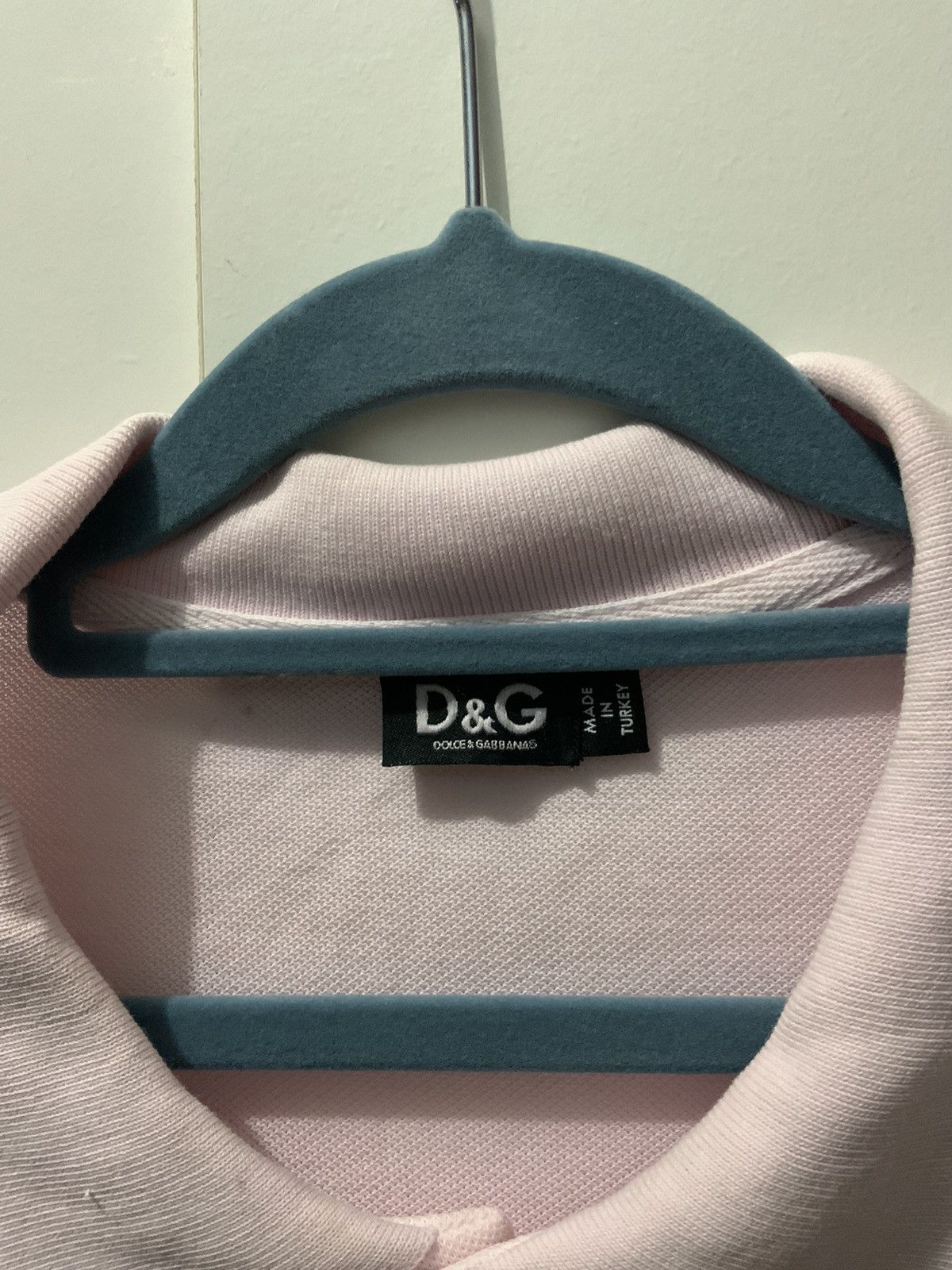 Dolce & Gabbana Dolce & Gabbana Pink Collar Tee Size US S / EU 44-46 / 1 - 9 Thumbnail