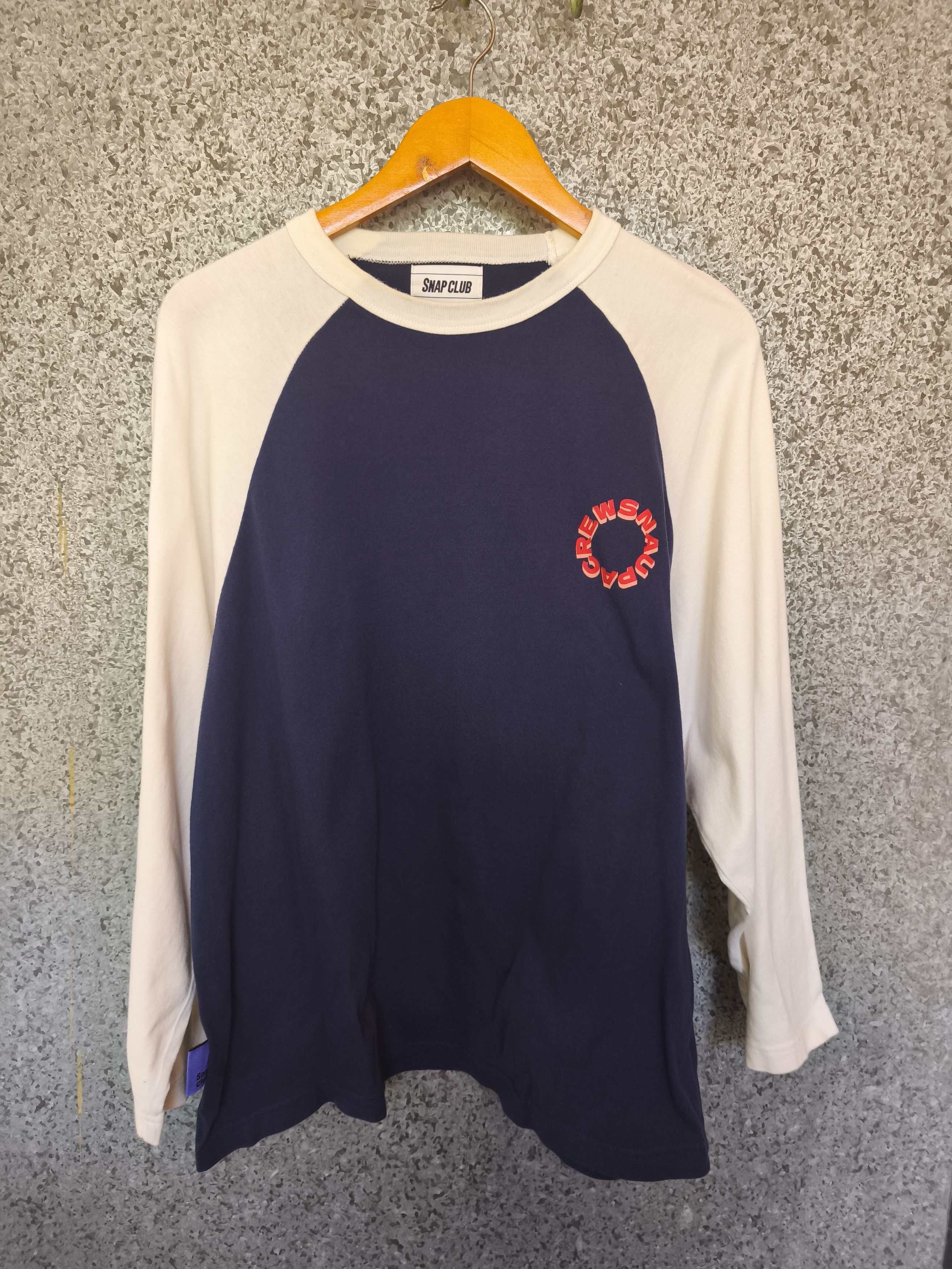 Japanese Brand 🔥 Snap Club t shirt raglan Naupa Crews Size US L / EU 52-54 / 3 - 2 Thumbnail