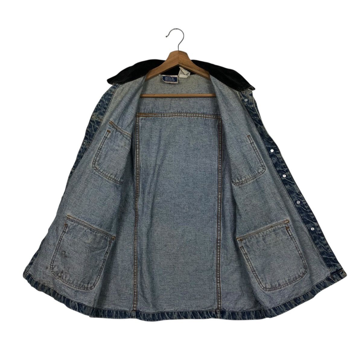 Japanese Brand 🔥VINTAGE CHORE DENIM WORK JACKET BILLBLASS ISSEY MIYAKE Size US M / EU 48-50 / 2 - 15 Thumbnail