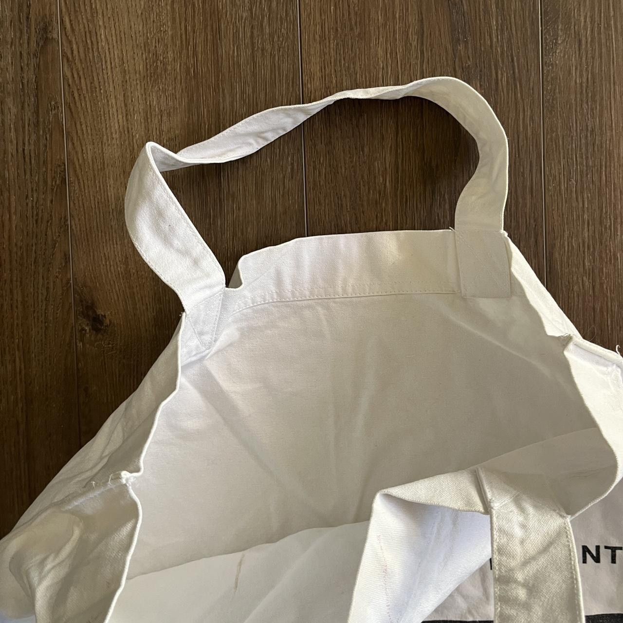 Isabel Marant Isabel Marant White Giant Canva Tote Bag Size ONE SIZE - 2 Thumbnail