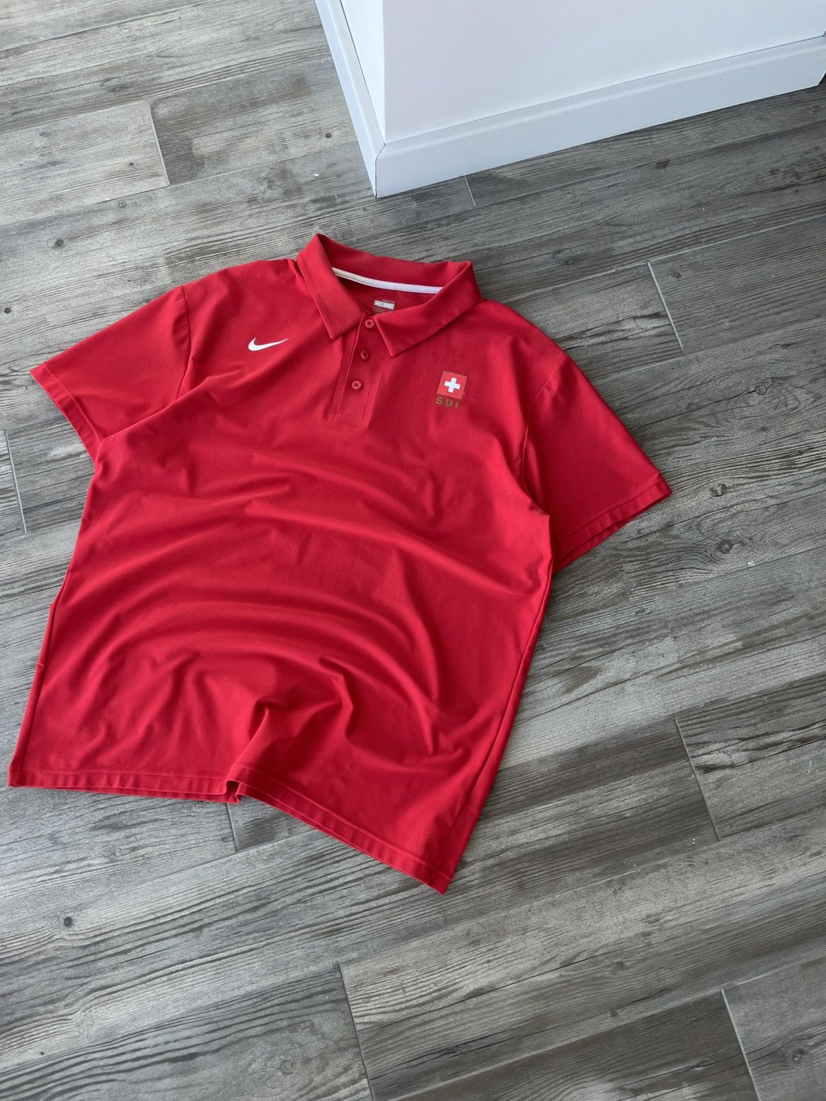 Nike Nike Roger Federer RF 2008 Beijing Davis Cup Tennis Shirt Size US XXL / EU 58 / 5 - 2 Thumbnail