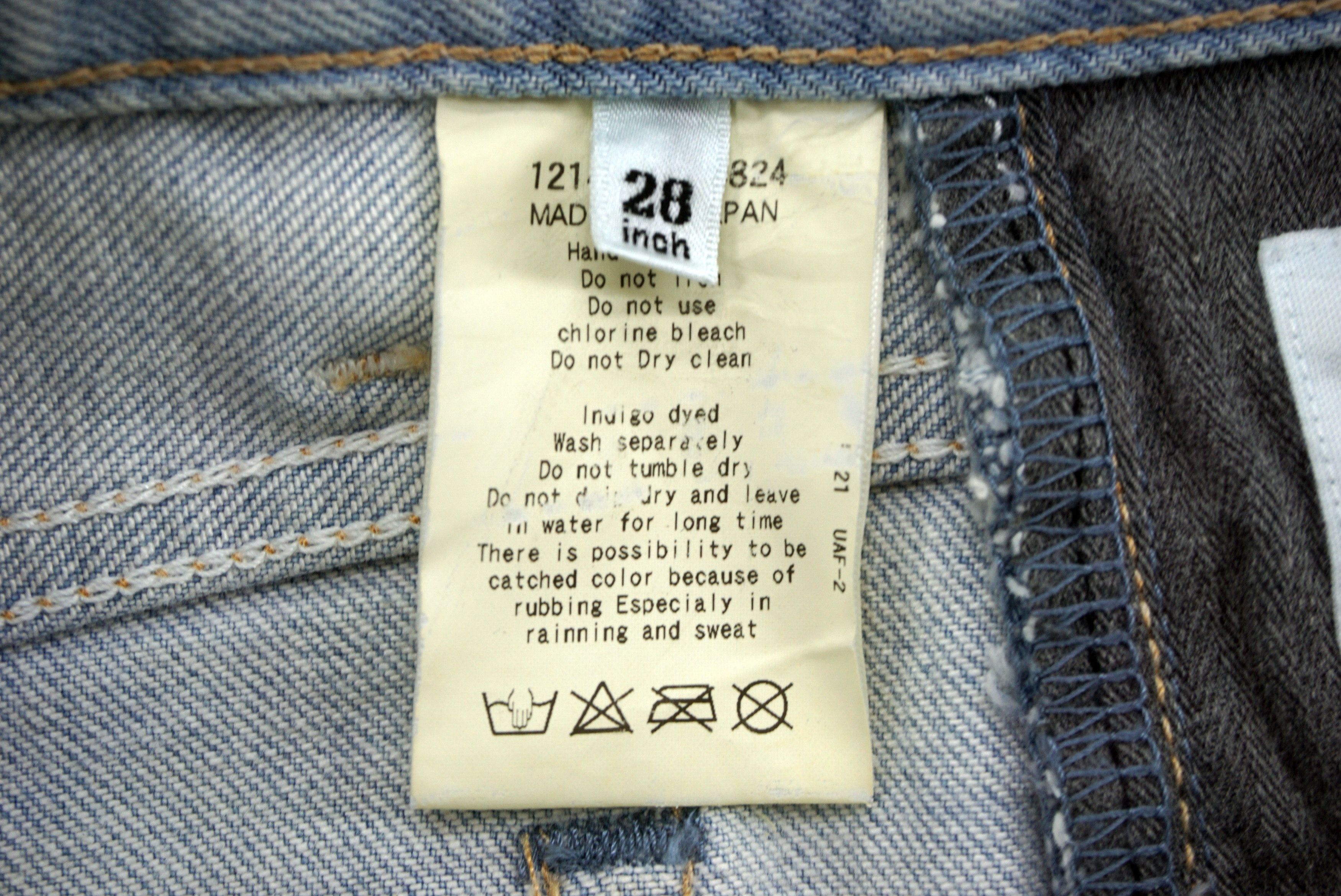 Japanese Brand United Arrows Jeans W29xL31.75 Low-Rise Slim Light Wash Size US 28 / EU 44 - 11 Thumbnail