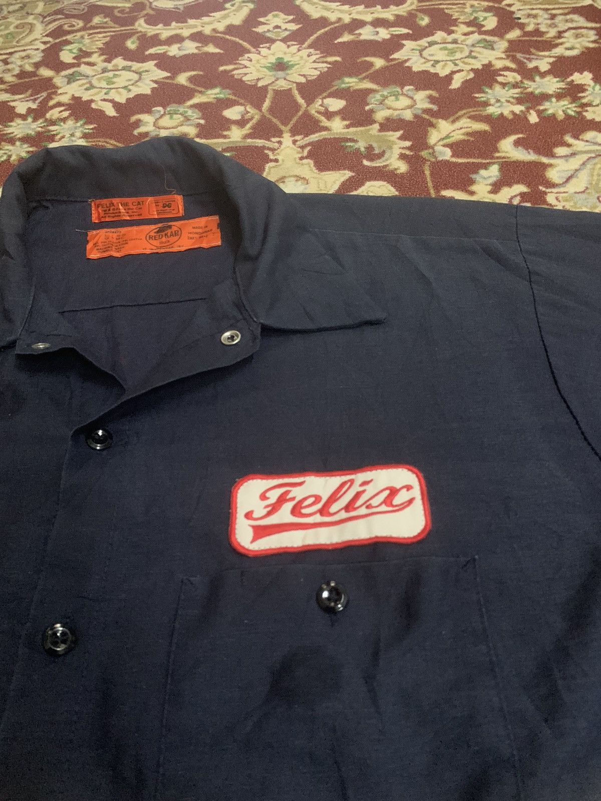 Felix 90s FELIX THE CAT WORKWEAR BUTTON UP SHIRT Size US XL / EU 56 / 4 - 10 Thumbnail