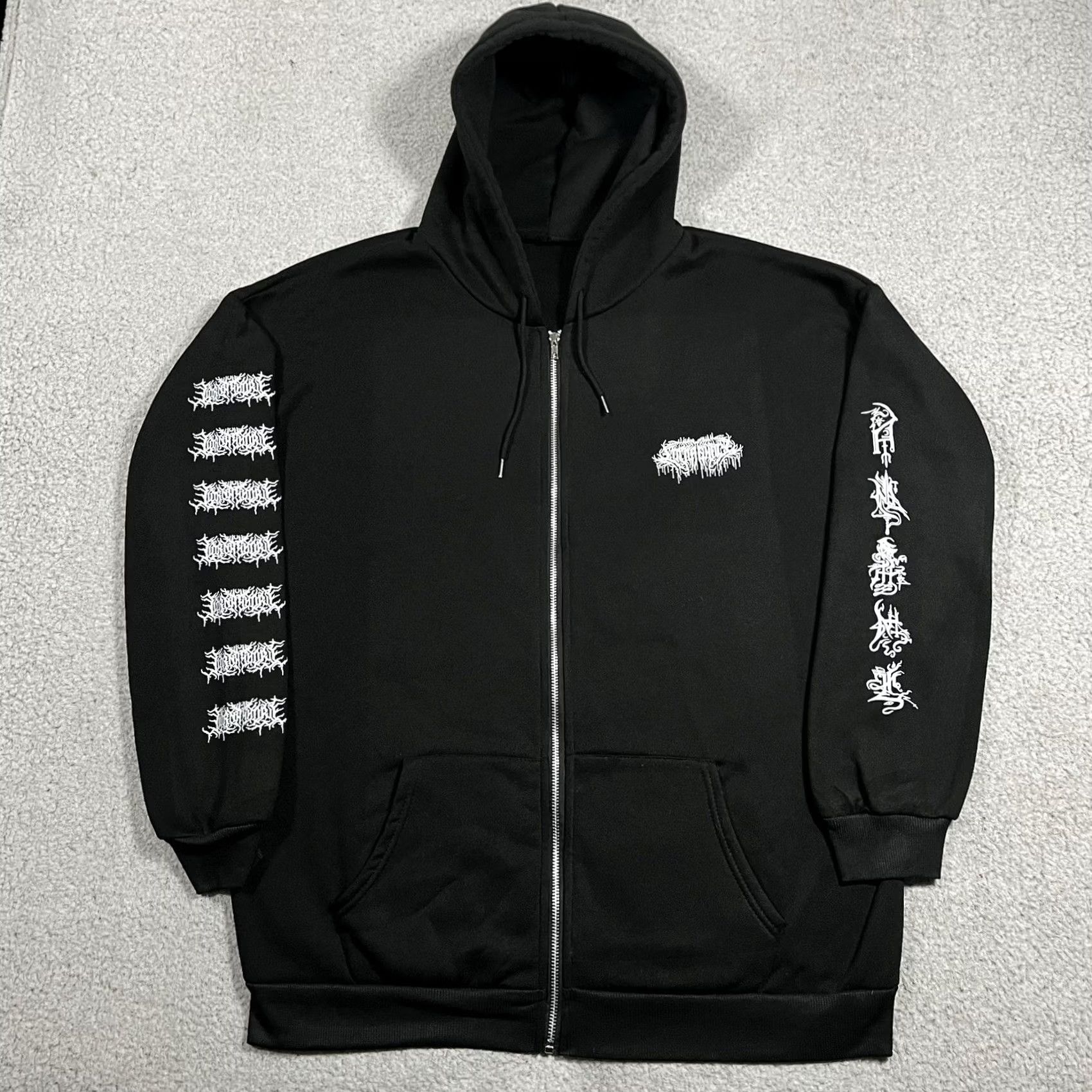 Vintage Lorna Shore Hoodie Men XL Sweatshirt Full Zip Graphic Print Hooded Black Size US XL / EU 56 / 4 - 7 Thumbnail