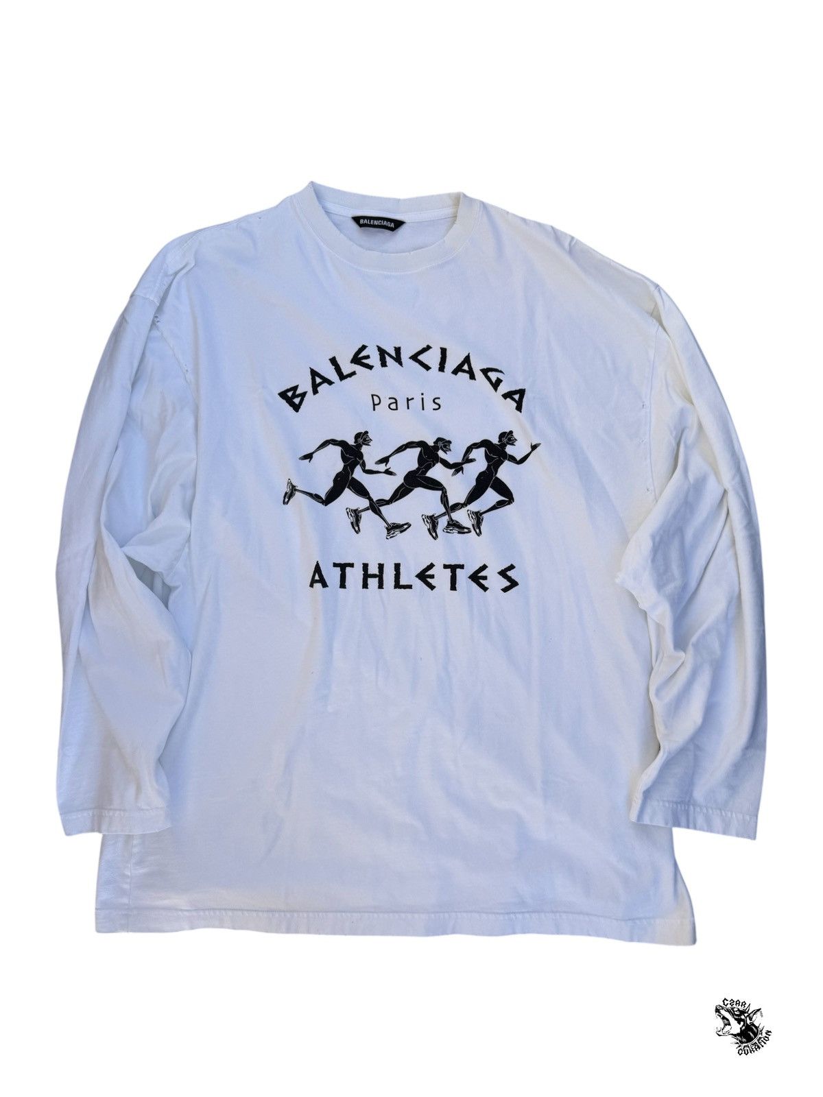 Balenciaga Balenciaga athletes Longsleeve white Size US XL / EU 56 / 4 - 1 Thumbnail