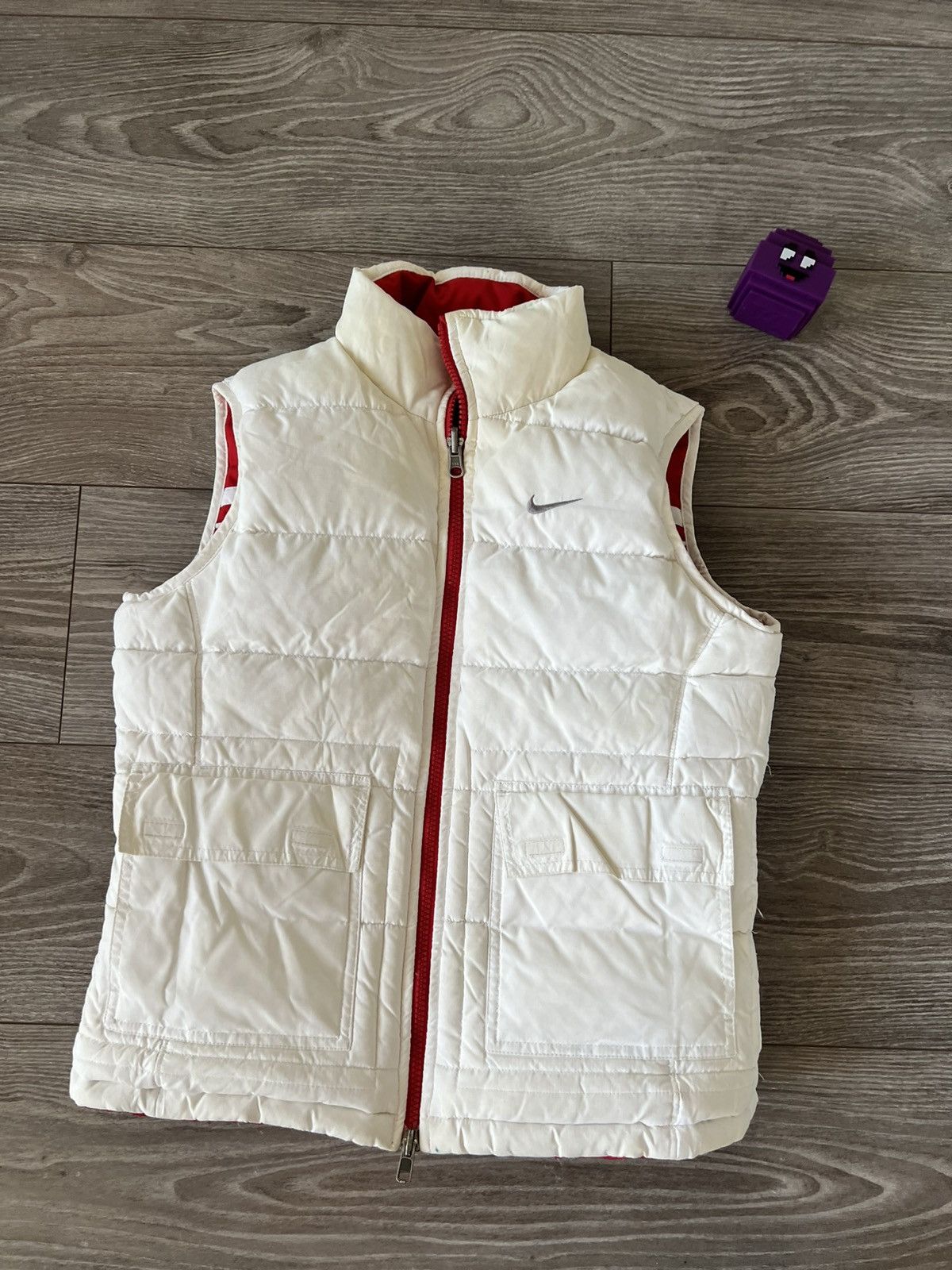 Vintage ‼️Vintage Embroidered Swoosh Logo Insulated Reversible Vest‼️ Size S / US 4 / IT 40 - 12 Thumbnail