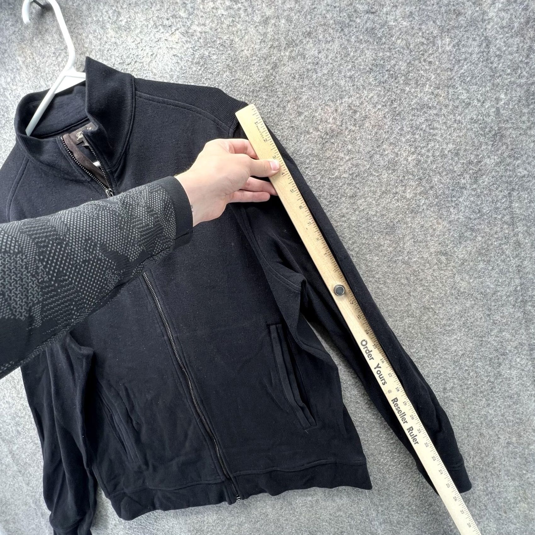 Tasso Elba Tasso Elba Jacket Mens Large Black Cotton Full Zip Bomber Pockets Unlined Casual Size US L / EU 52-54 / 3 - 4 Thumbnail