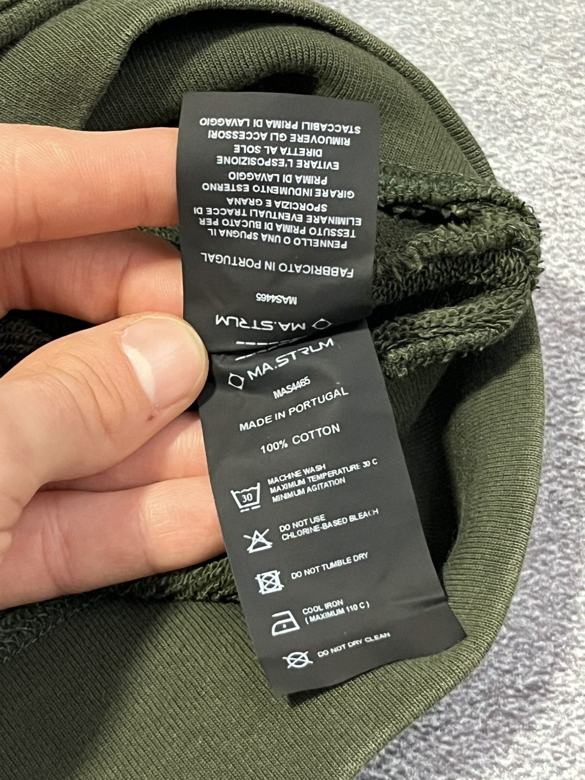 MA.STRUM MA.STRUM Khaki Hoodie Size US S / EU 44-46 / 1 - 7 Thumbnail