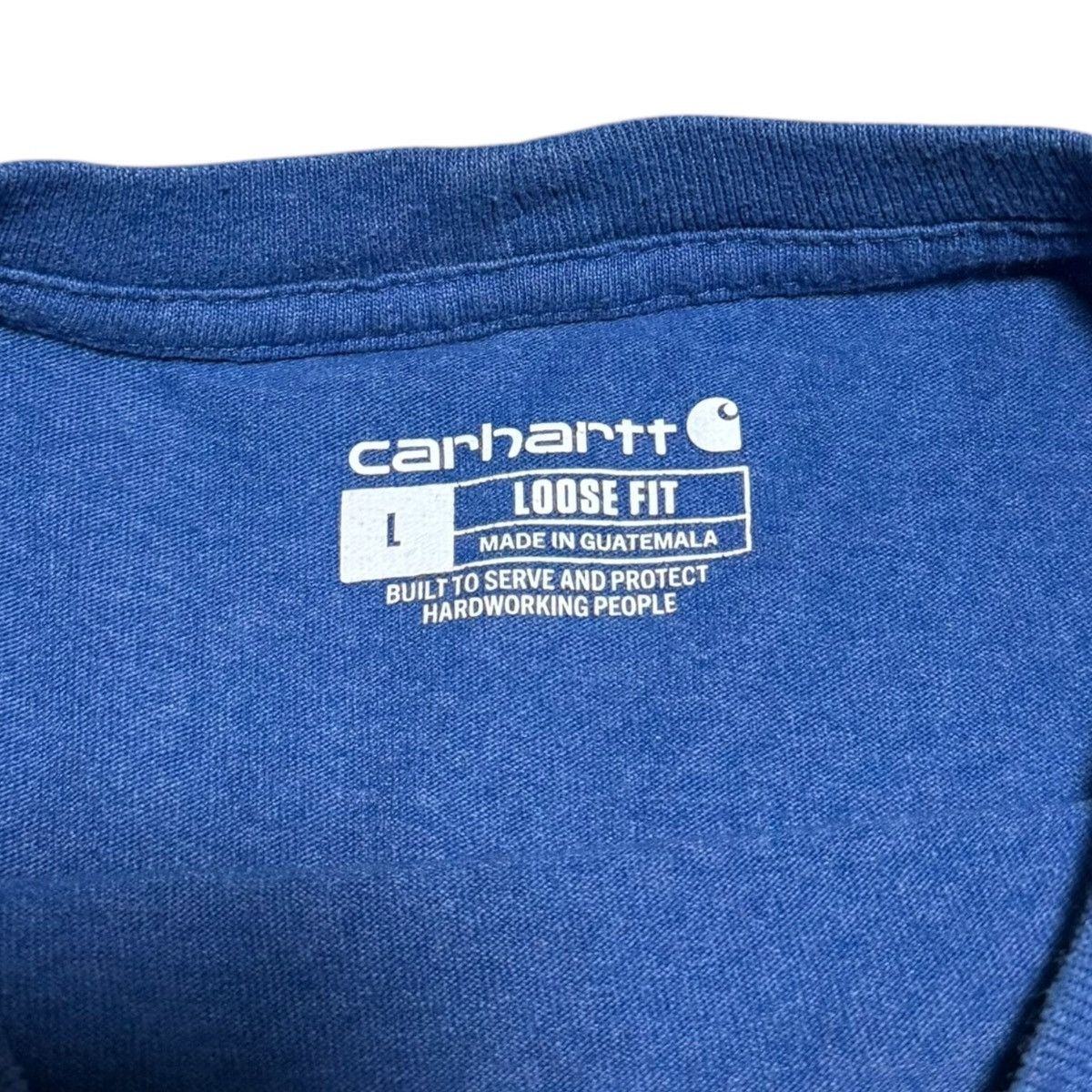 Carhartt Carhartt Blue Stained Cotton Long Sleeve Shirt Adult Large Size US XL / EU 56 / 4 - 8 Thumbnail