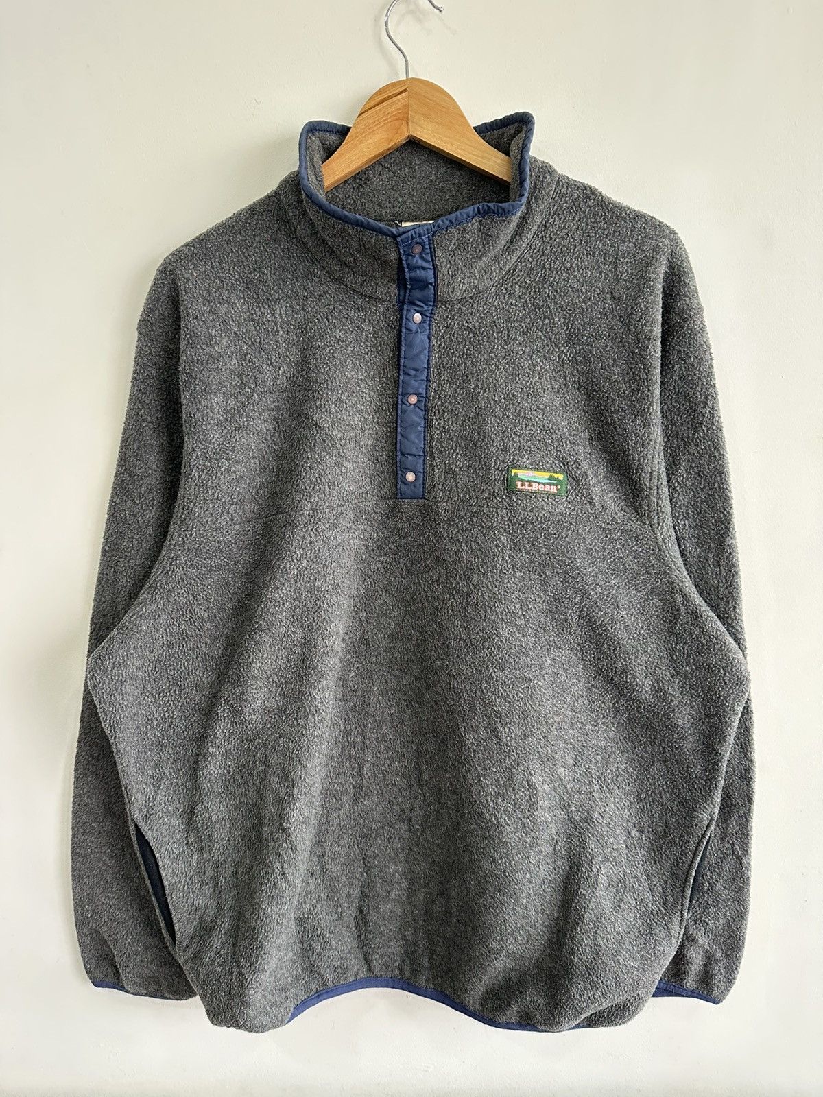 L.L. Bean Vintage LL Bean Fleece Wool Sweater Jacket Made in USA Size US XL / EU 56 / 4 - 2 Thumbnail