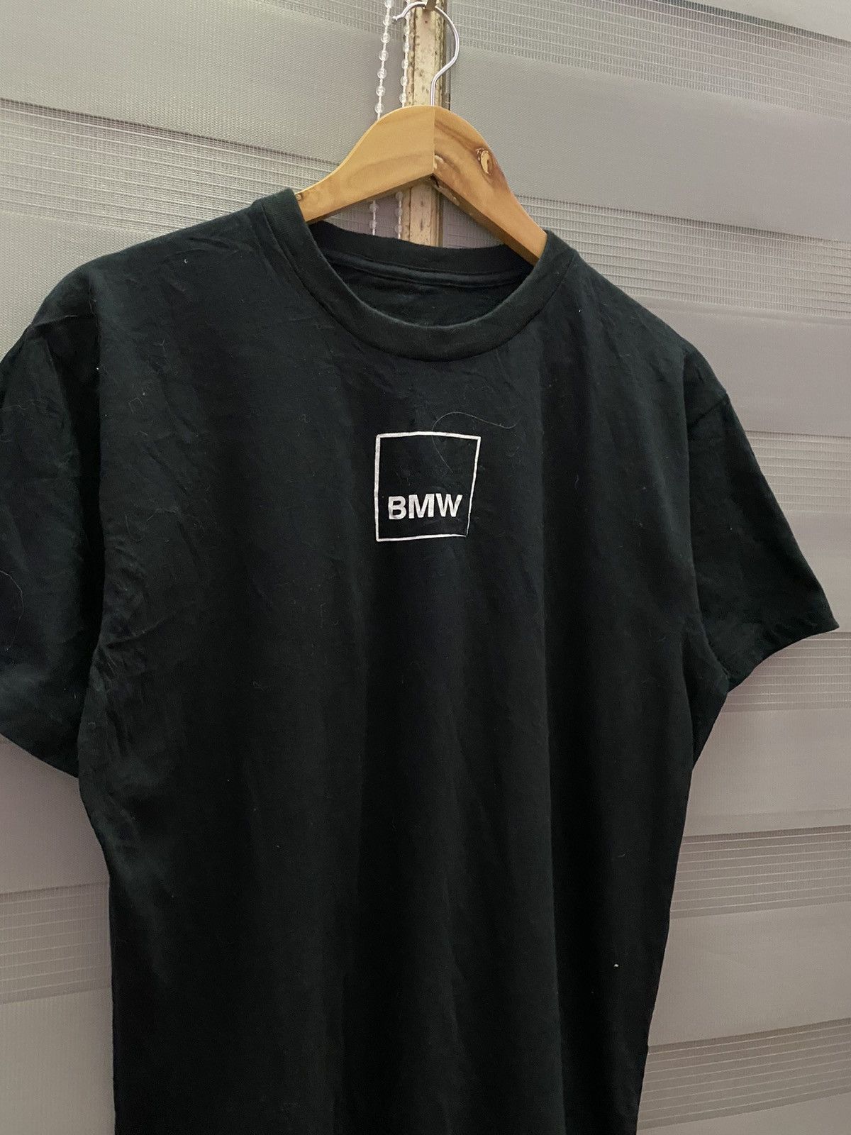 BMW Vintage 90s BMW Centre Box Logo Black Tees Size US L / EU 52-54 / 3 - 2 Thumbnail