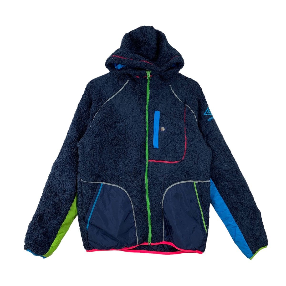 Umbro UMBRO Sportswear Small Logo Fleece Zipper Hoodie Sweater Size US M / EU 48-50 / 2 - 12 Thumbnail