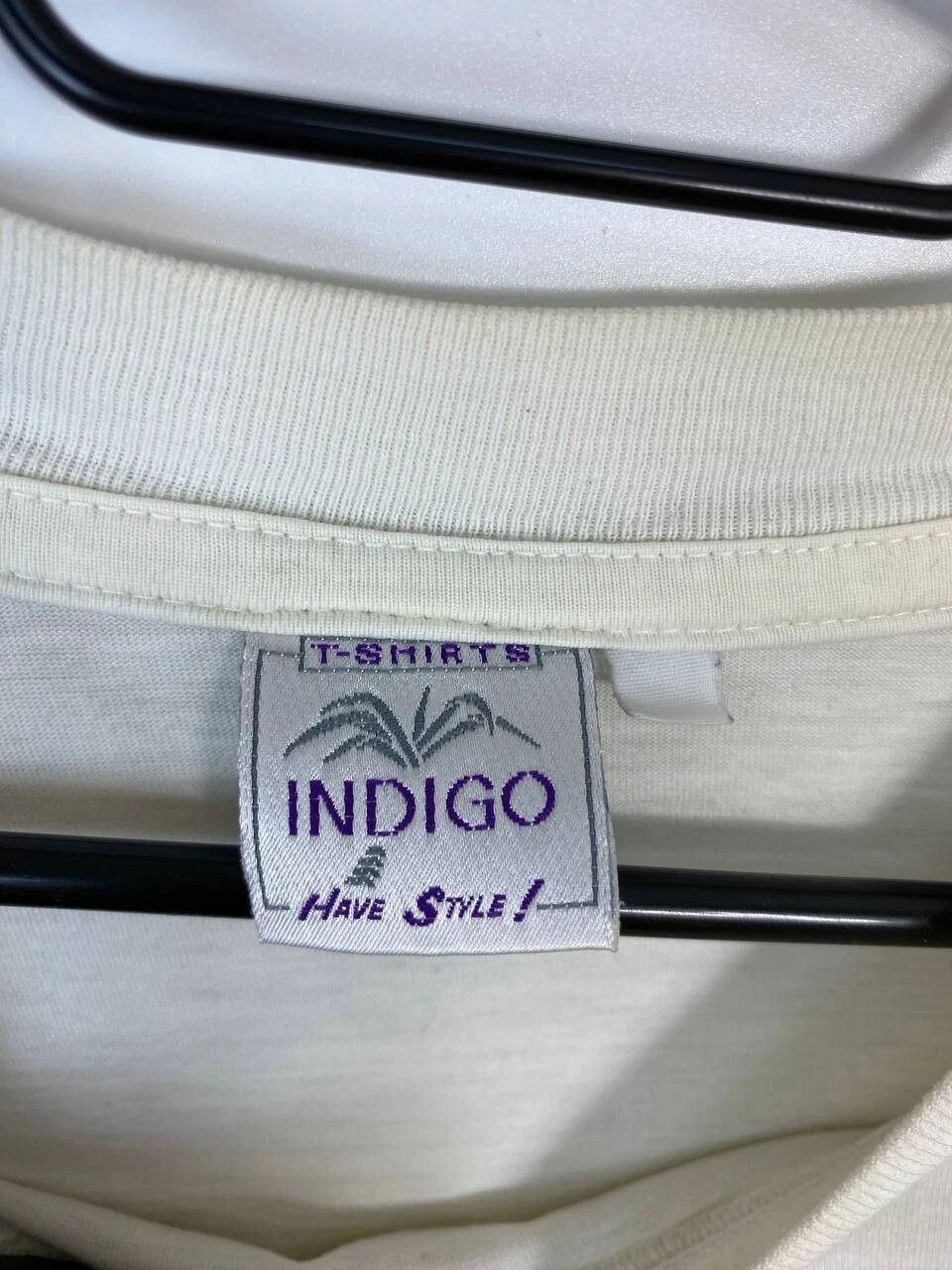 Indigo Leonardo da Vinci Italy Vitruvian Man Art T-Shirt Size XL Size US XL / EU 56 / 4 - 4 Thumbnail