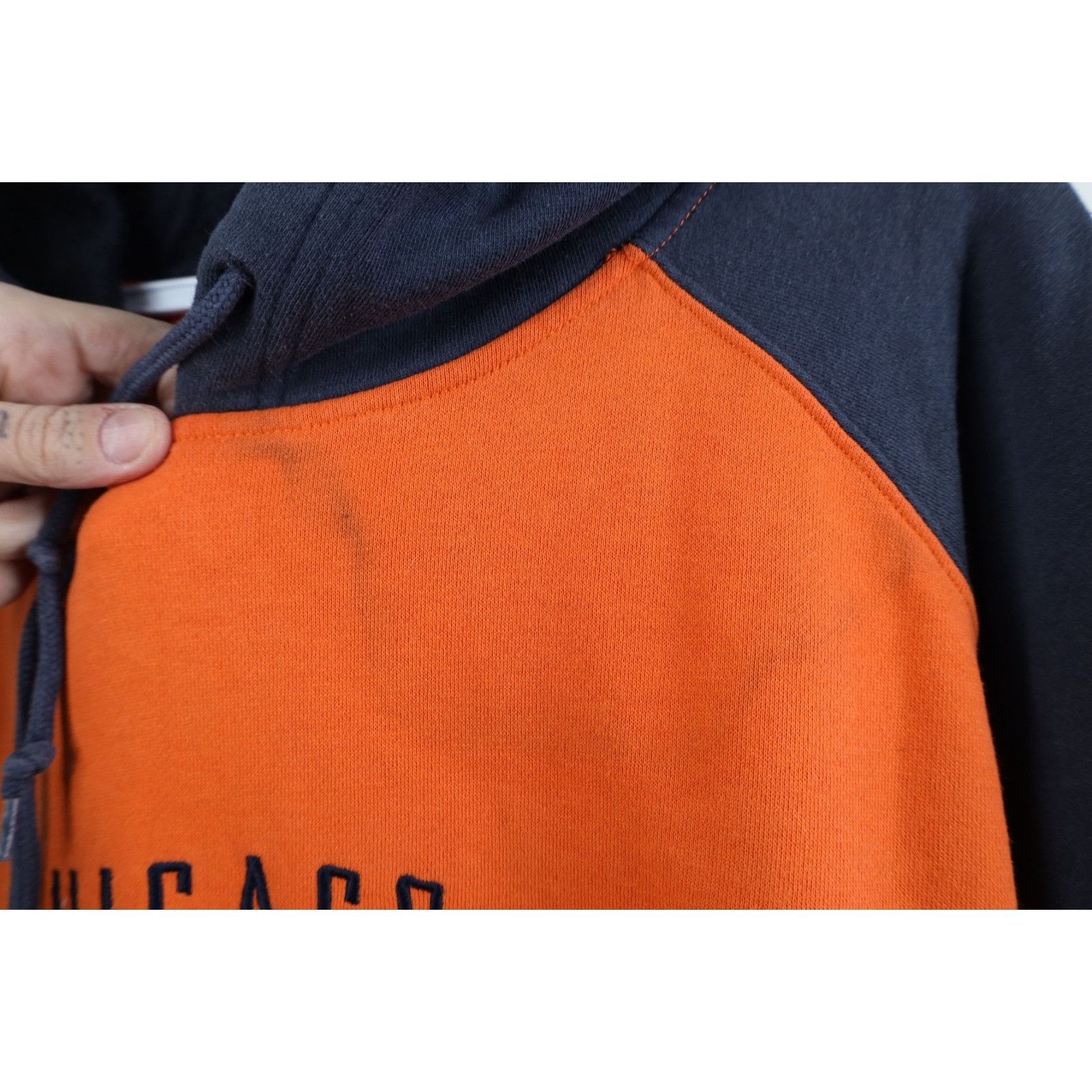 Reebok Vintage Reebok Faded Spell Out Chicago Bears Football Hoodie Size US XL / EU 56 / 4 - 5 Thumbnail