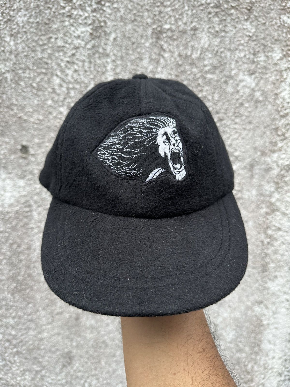 Japanese Brand VTG CuChulainn Warp Spasm Patch Fleece Hat Size ONE SIZE - 2 Thumbnail