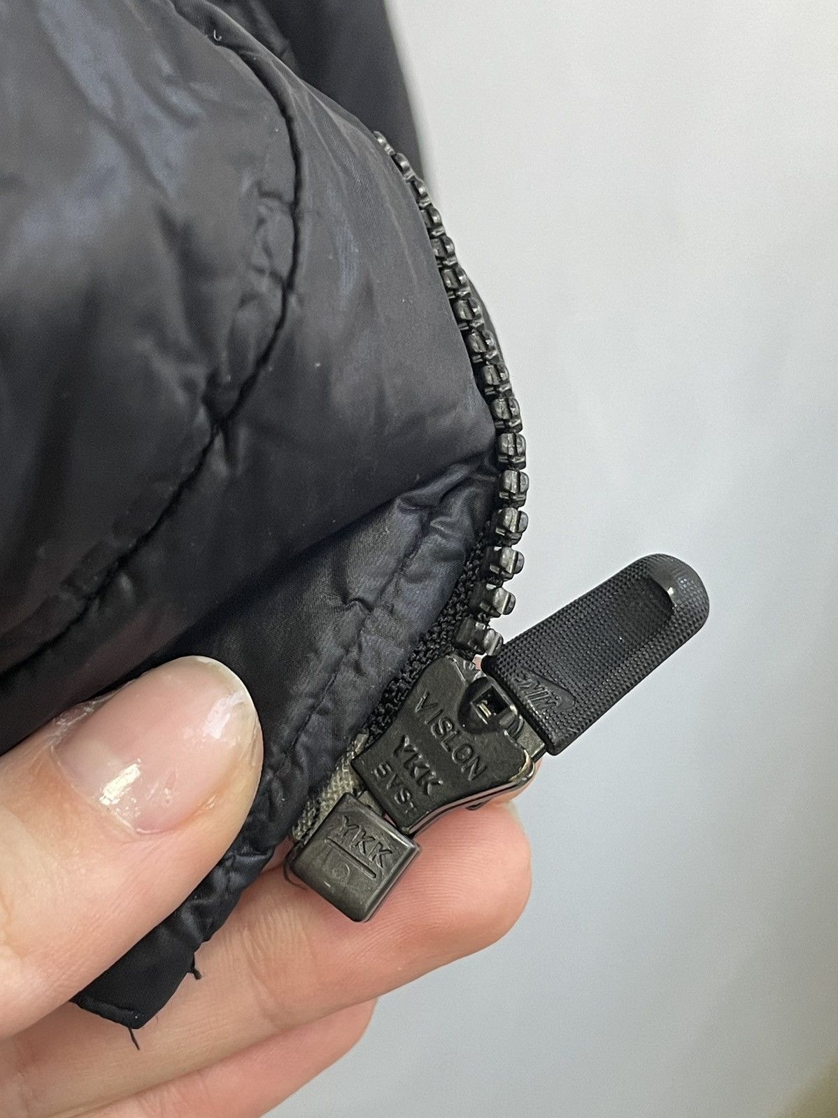 If Six Was Nine Nike Y2K Black Puffer Jacket Fur Hood if six was nine style Size US M / EU 48-50 / 2 - 8 Thumbnail