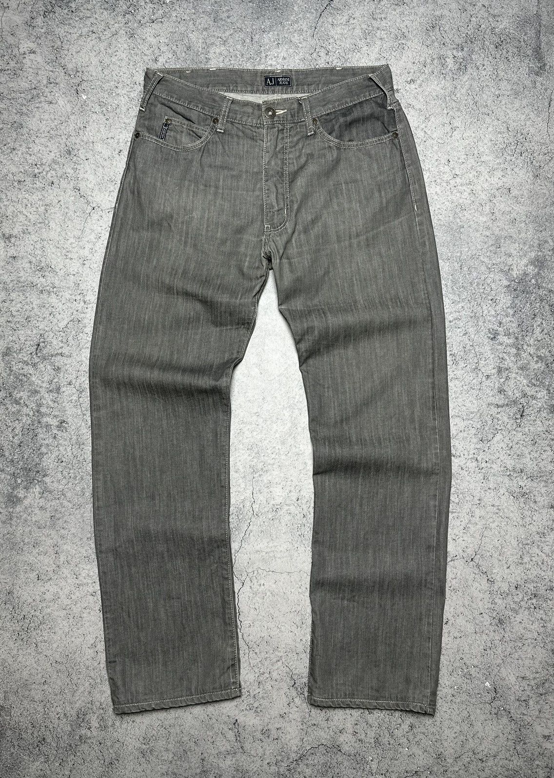 Armani Vintage Armani Jeans Metal Logo Pants Size US 34 / EU 50 - 1 Thumbnail