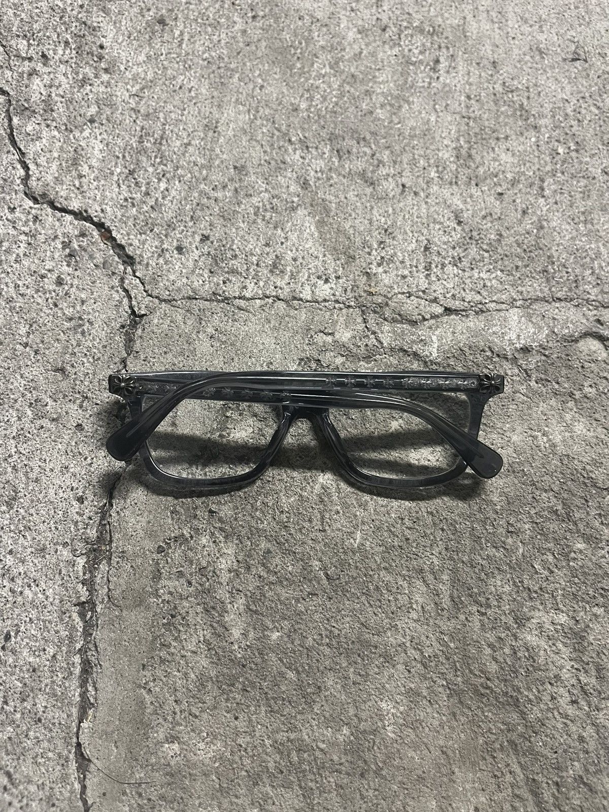 Chrome Hearts Chrome Hearts “Resurectum” Translucent Grey Frame Glasses Size ONE SIZE - 5 Thumbnail