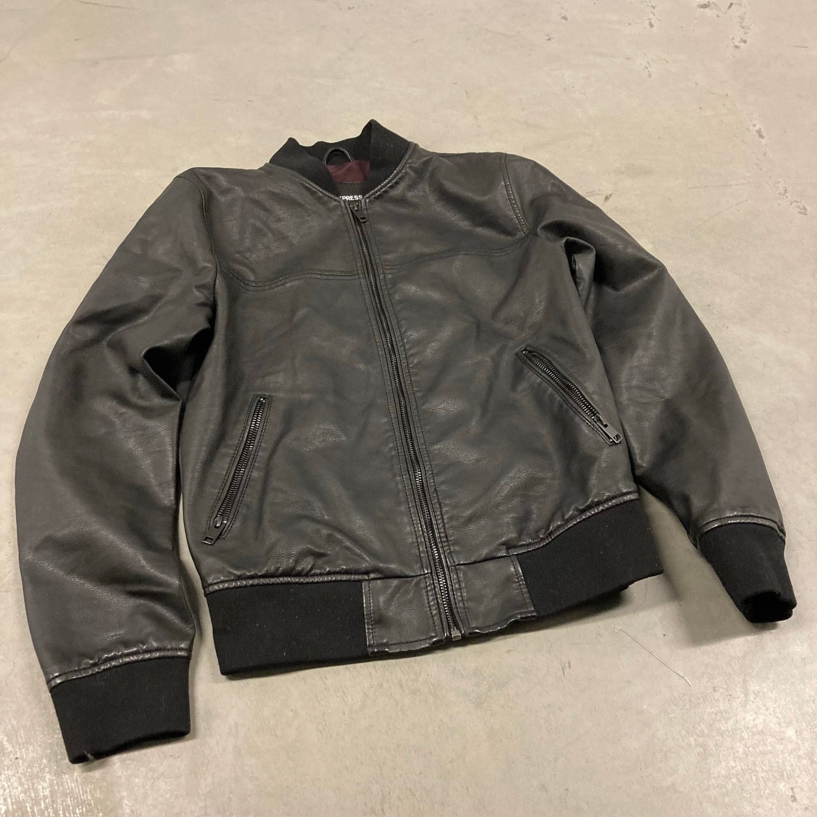 Express × Vintage vintage y2k express leather jacket Size US XS / EU 42 / 0 - 1 Thumbnail