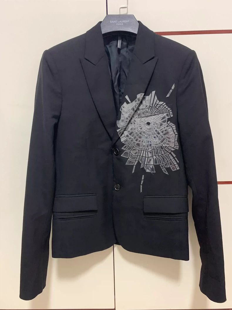 Dior Dior 08 AW Broken Mirror Suit 2501-Nextarrow Size 44R - 1 Thumbnail