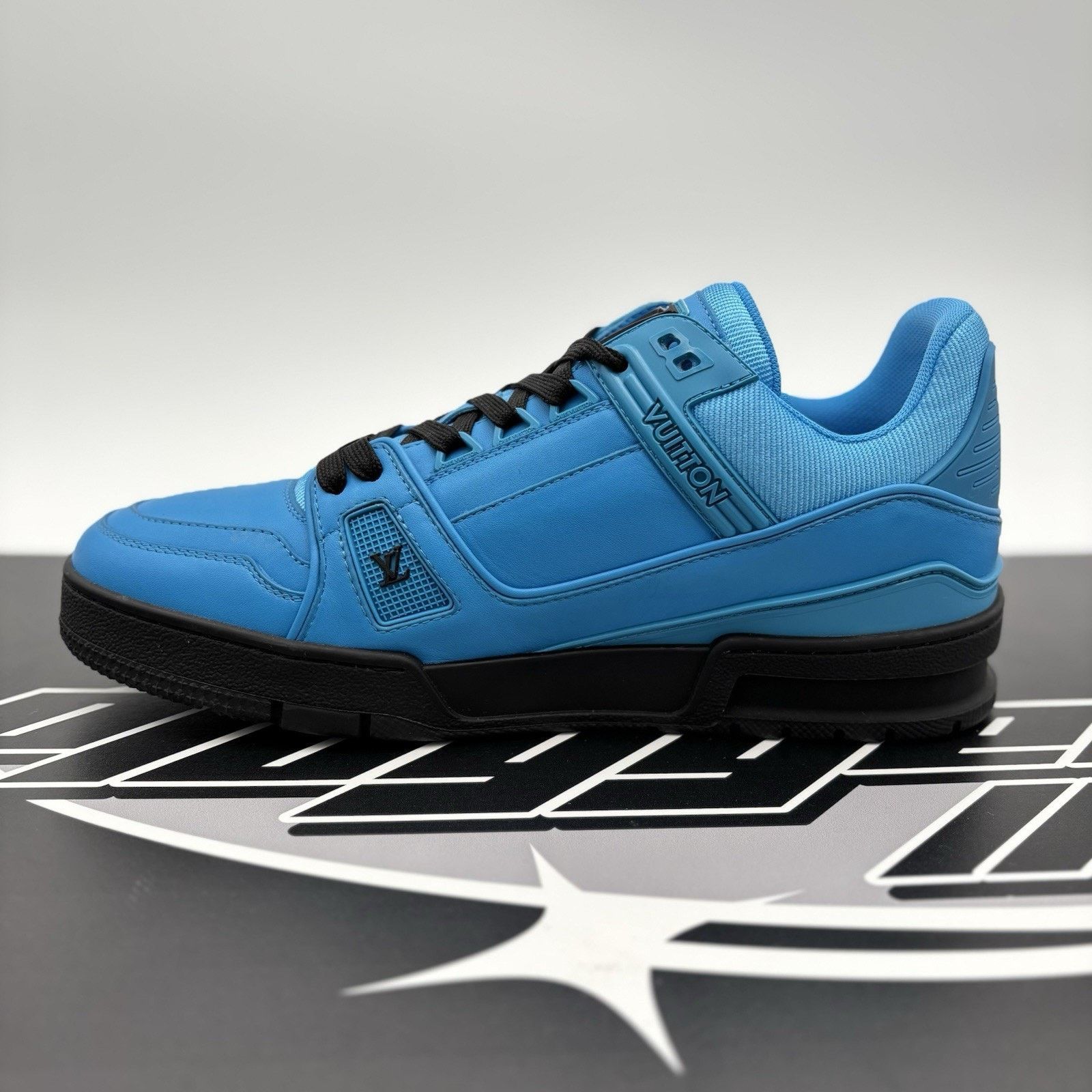 Louis Vuitton Louis Vuitton Virgil Abloh Trainer 'Blue Black' | Worn 1-3x Size US 8 / EU 41 - 4 Thumbnail