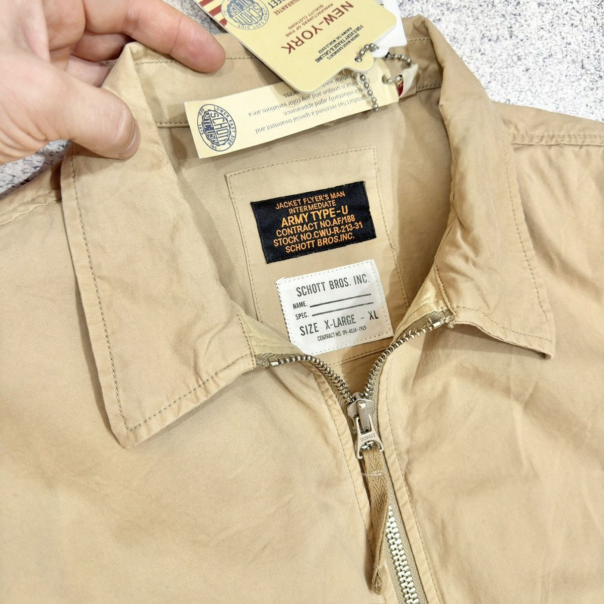 Designer × Schott Schott Bennet Cotton Jacket XL size Size US XL / EU 56 / 4 - 6 Thumbnail