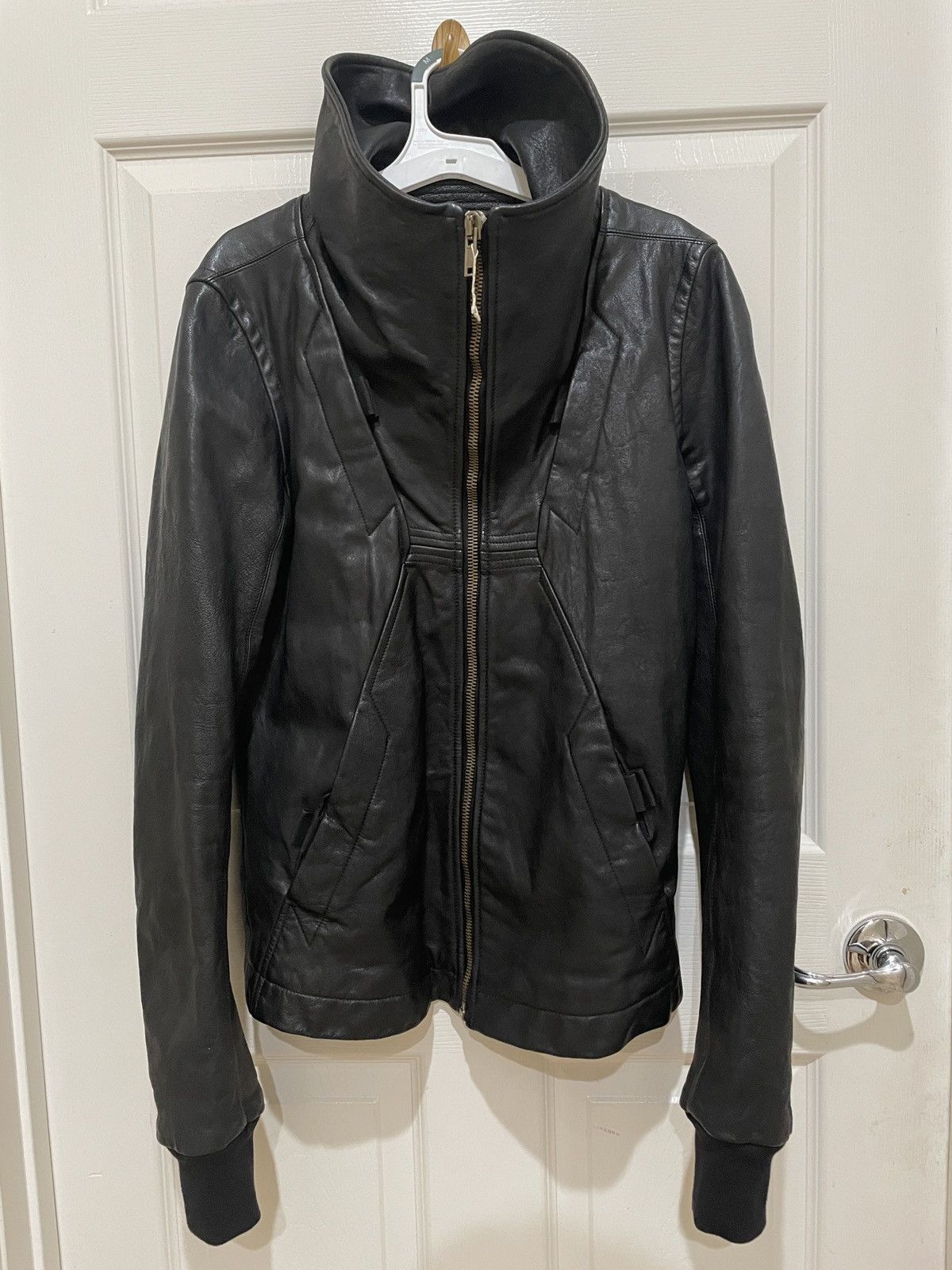 【最終価格】Rick Owens GEOレザージャケット　サイズ46 Rick Owens Geo Jacket | Grailed