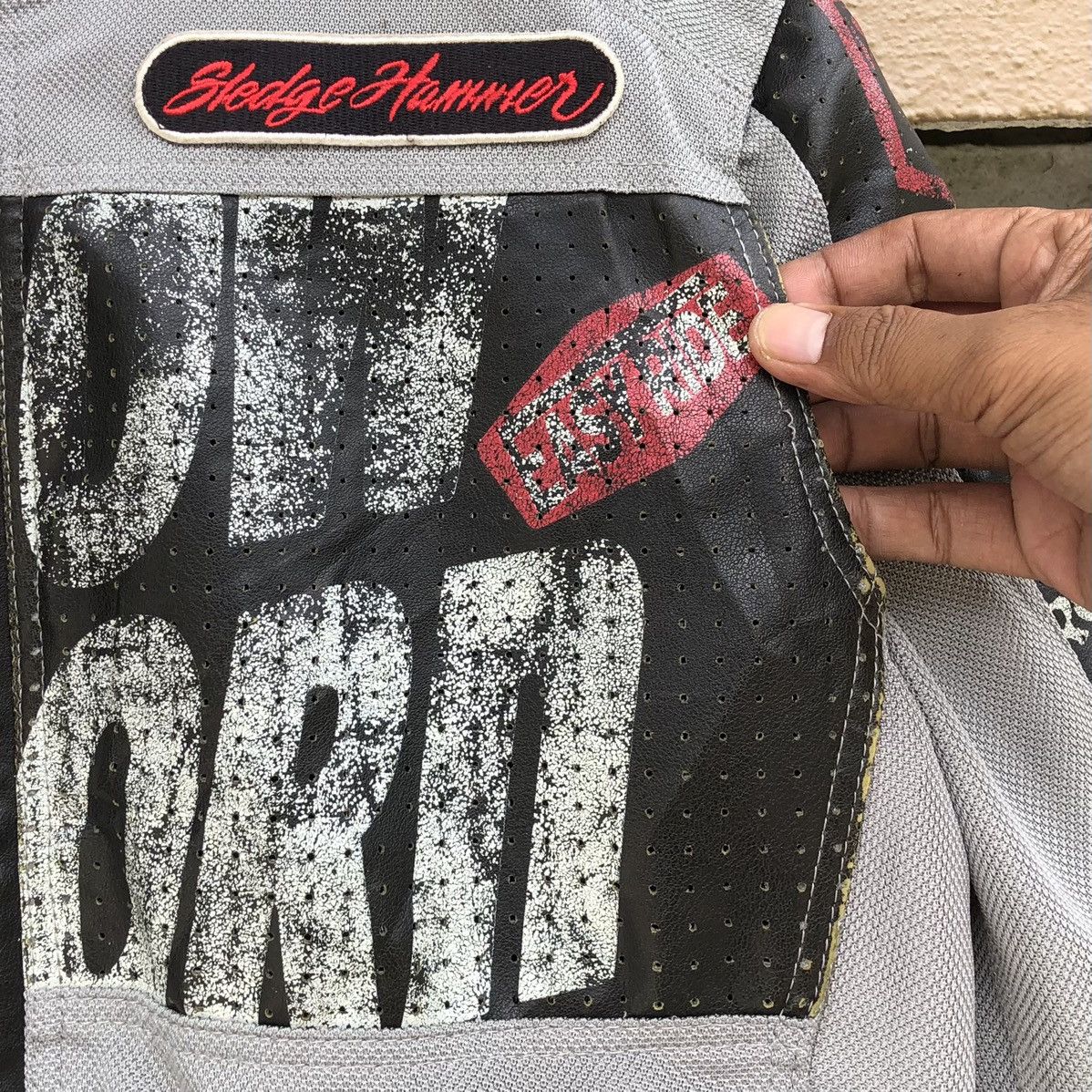Vintage Vintage Yellow Corn BRP Breakers Mix Leather Racing Jacket Size US L / EU 52-54 / 3 - 10 Thumbnail