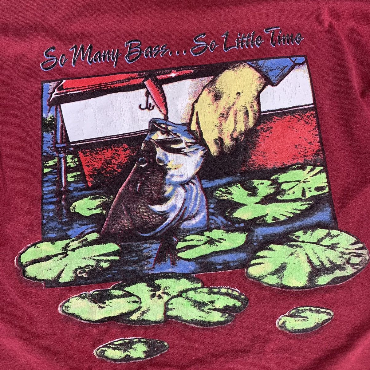 Vintage Vintage Single Stitch Bass Fishing Shirt Size US XL / EU 56 / 4 - 2 Thumbnail