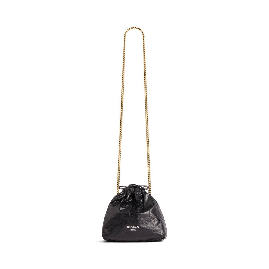 Balenciaga o1tr1nto0226 Size: OS / Crush XS Tote Bag in Black Size ONE SIZE - 1 Thumbnail