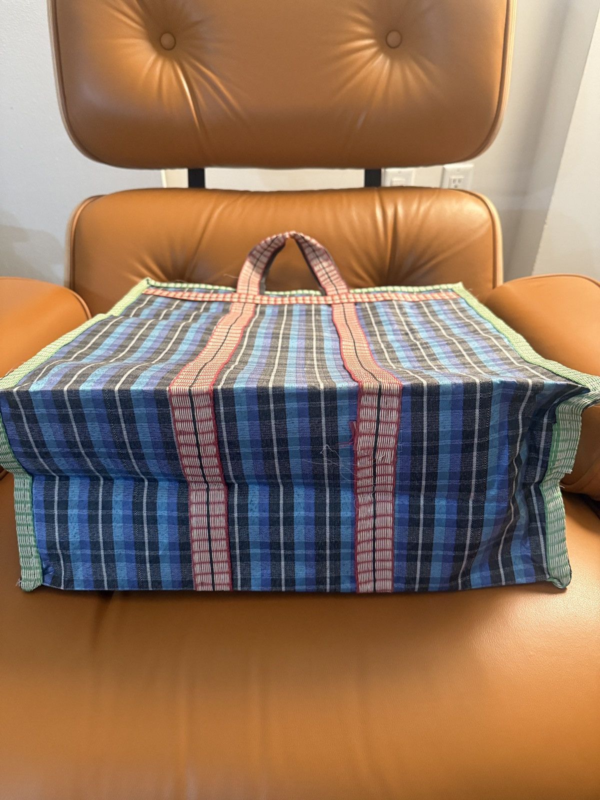 Bode Bode Checkered Big Picnic Zipper Bag [OS] Size ONE SIZE - 5 Thumbnail