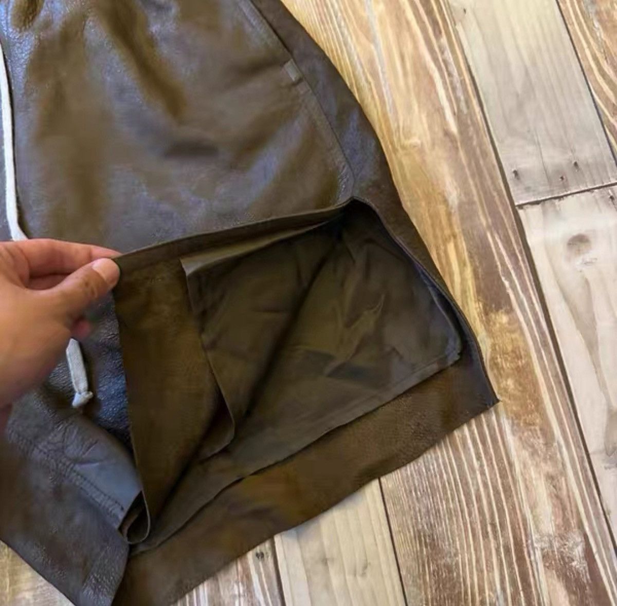 Rick Owens rick owens boxer leather shorts fw24 Size US 32 / EU 48 - 4 Thumbnail