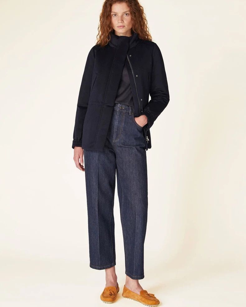 Loro Piana LORO PIANA A dark blue cashmere short coat for ladies Size XS / US 0-2 / IT 36-38 - 6 Thumbnail